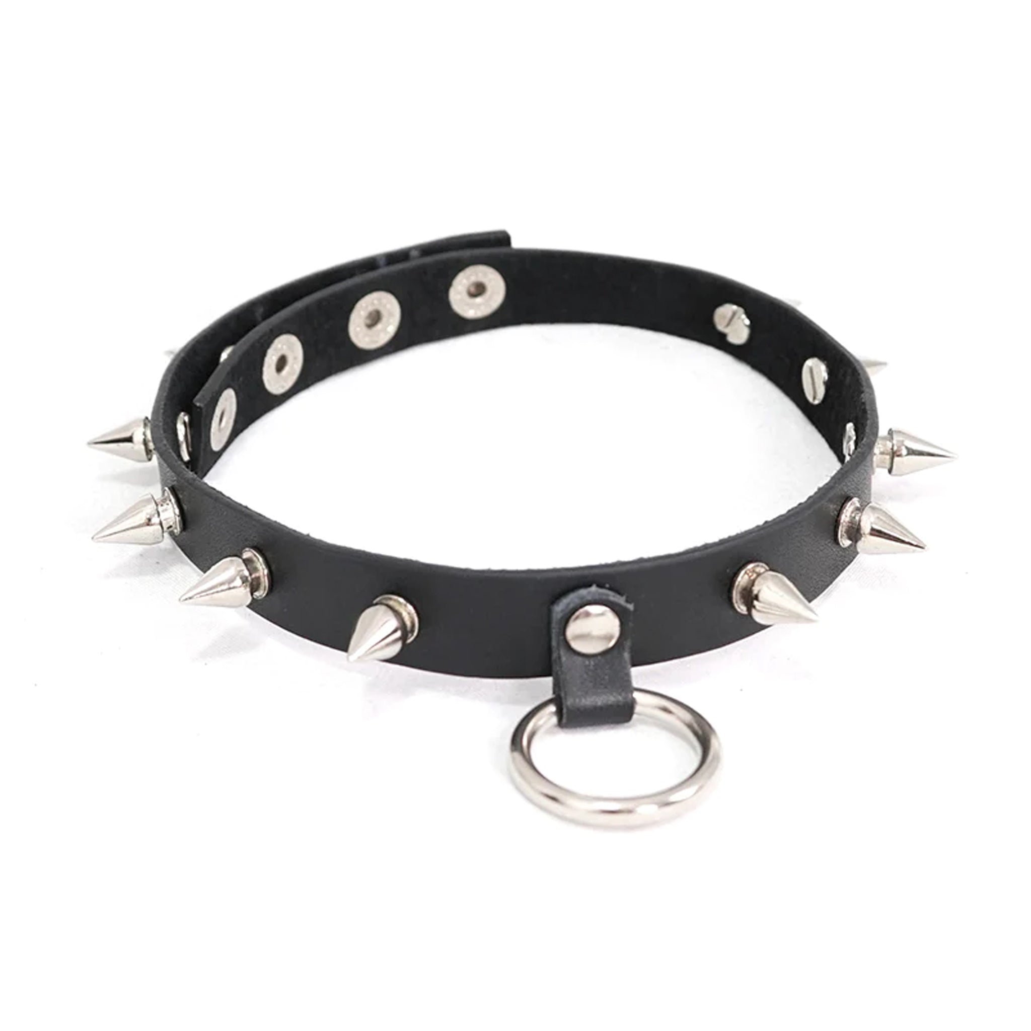 spiked ring choker