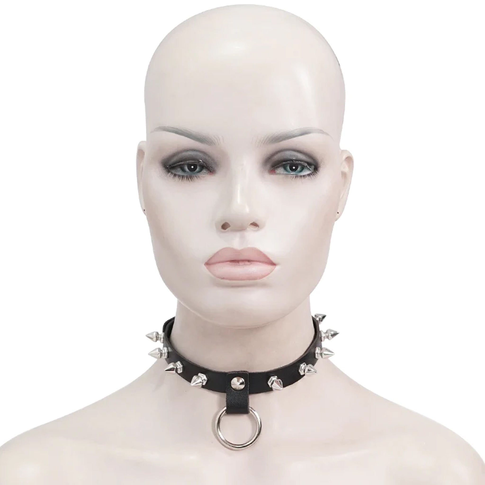 spiked ring choker