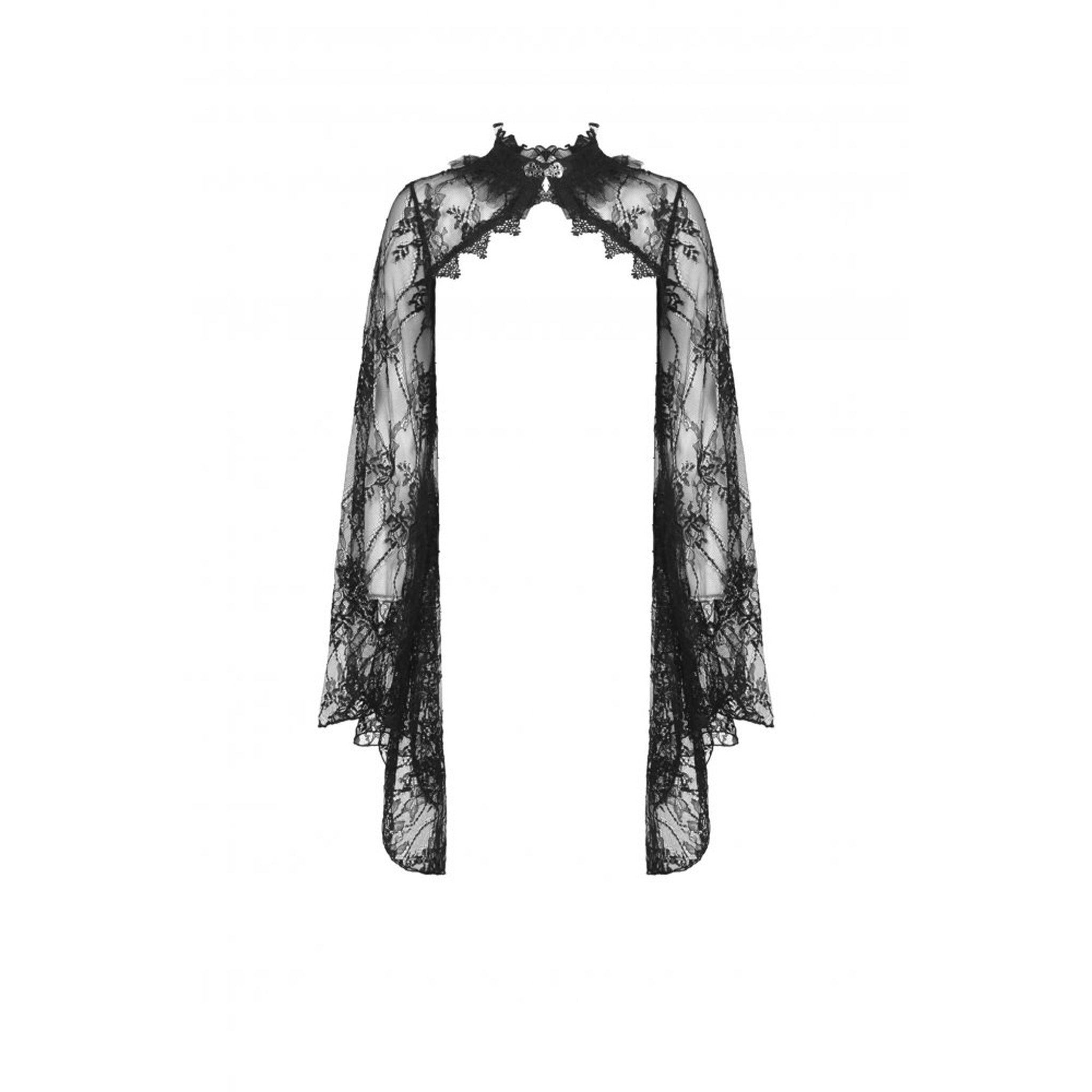 Bell Sleeved Lace Crop Jacket