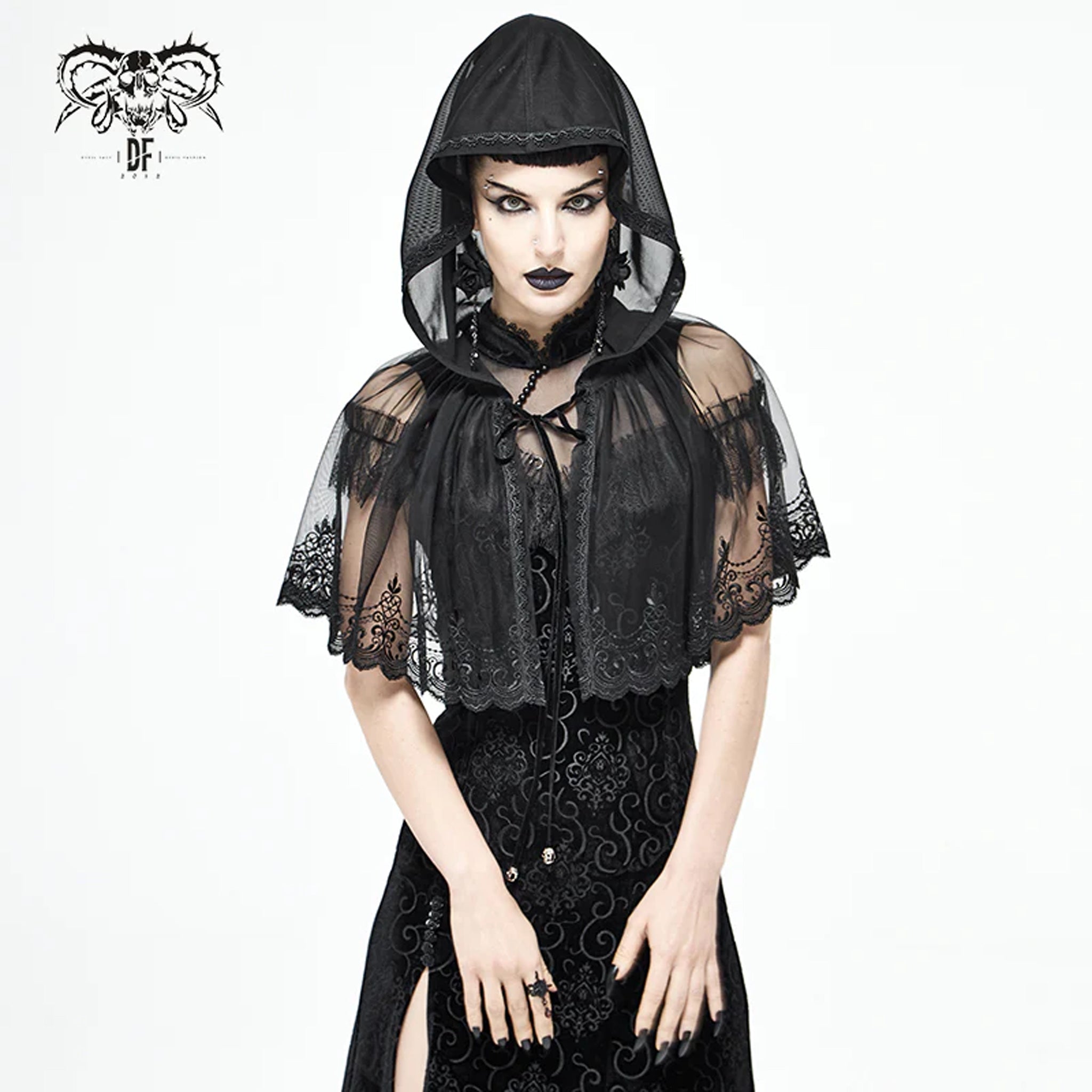 Chrysanthemum Hooded Capelet