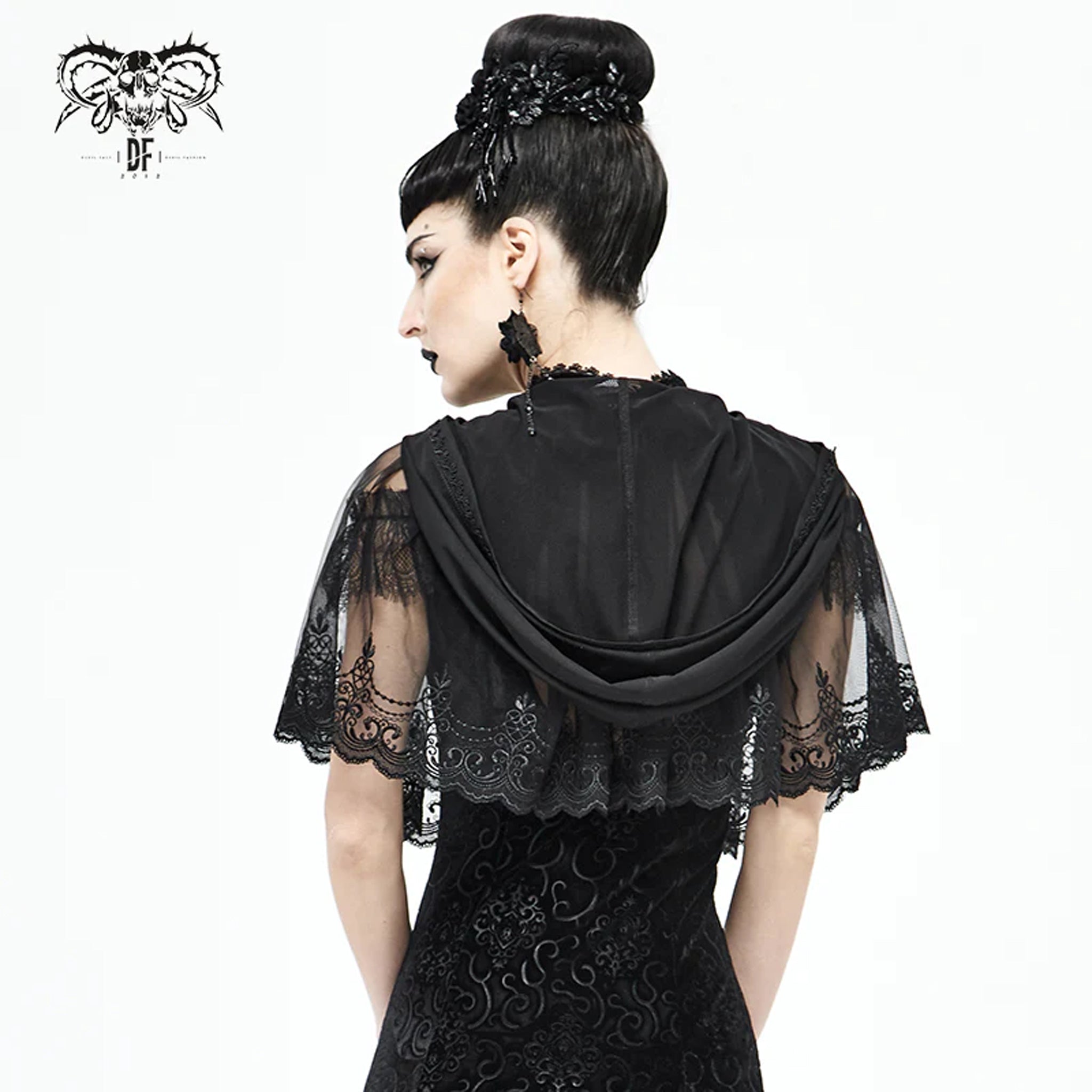 Chrysanthemum Hooded Capelet