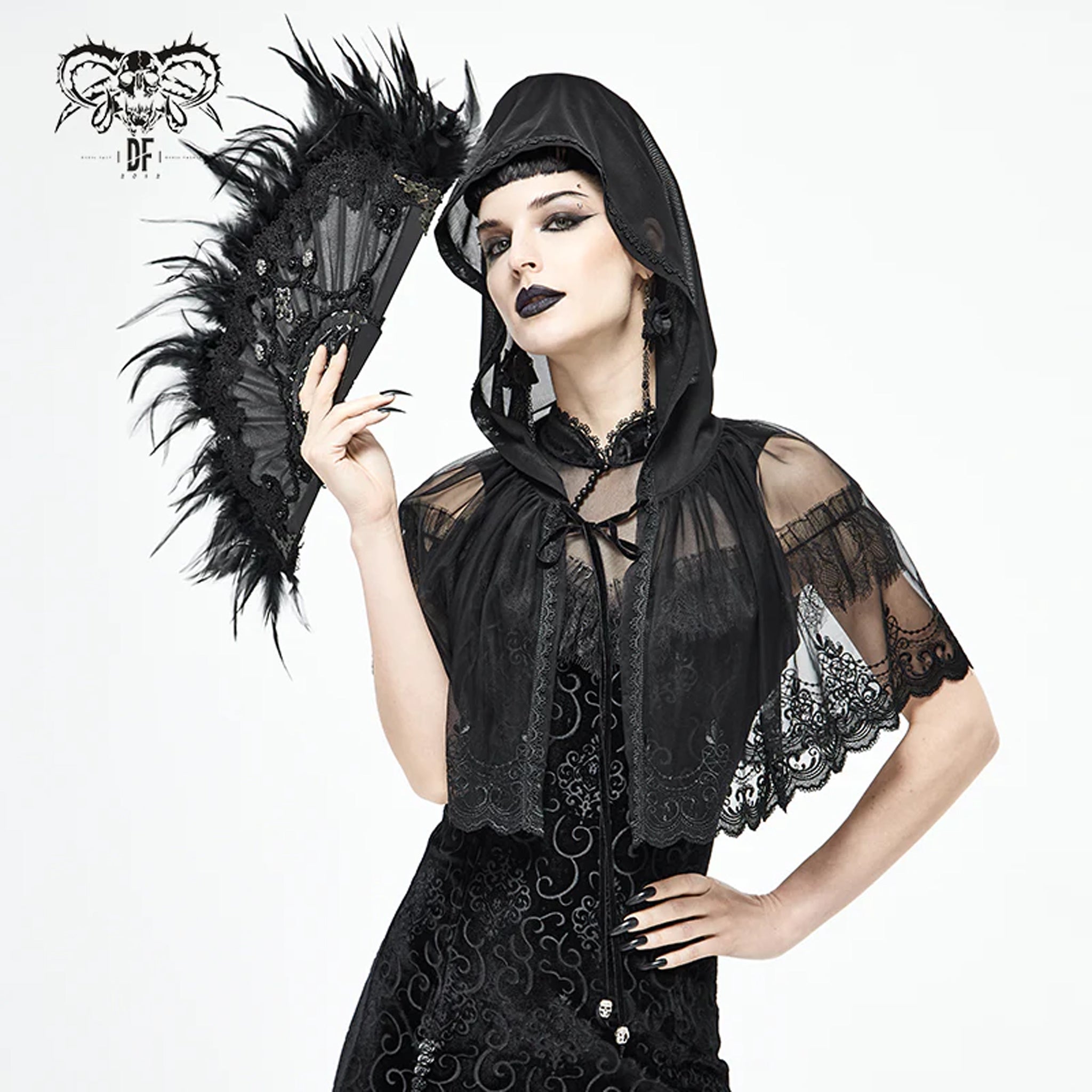 Chrysanthemum Hooded Capelet