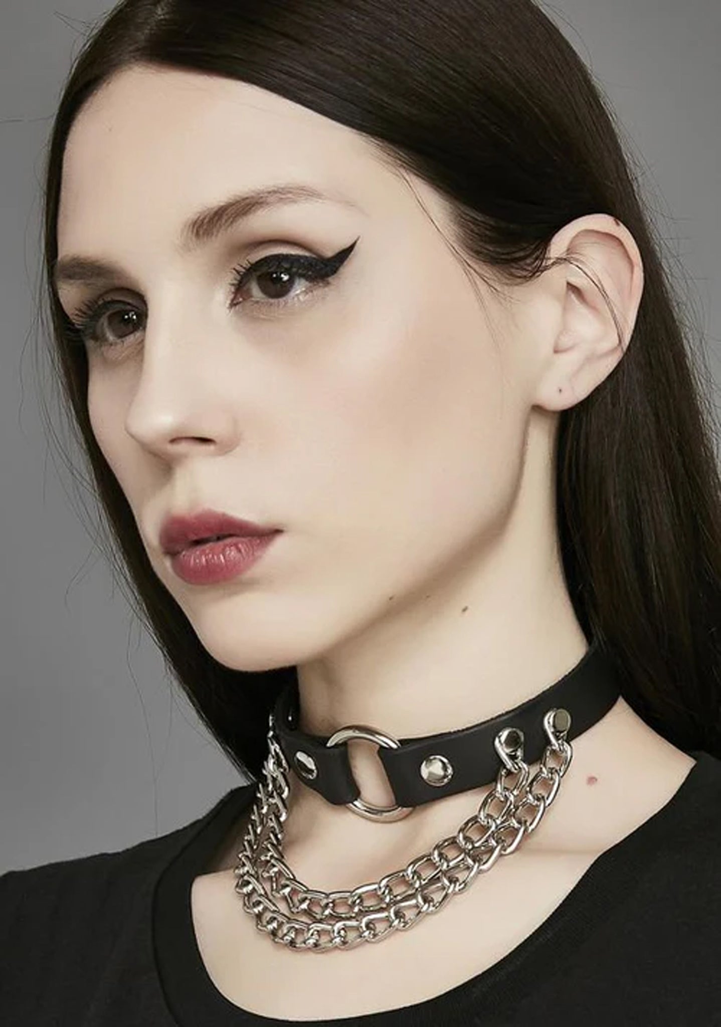 Hanging Chain Ring Choker