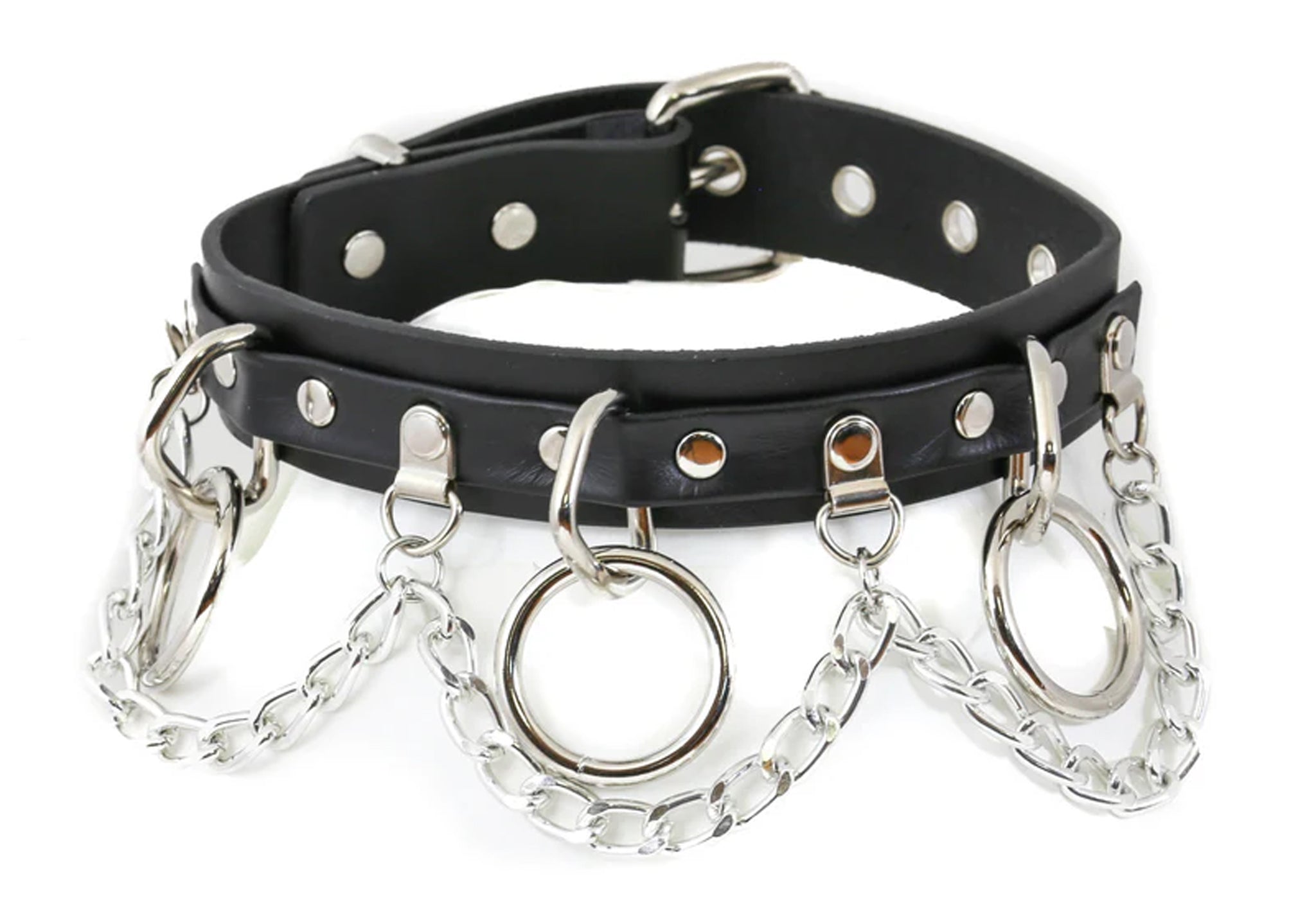 Bondage Choker With Chain