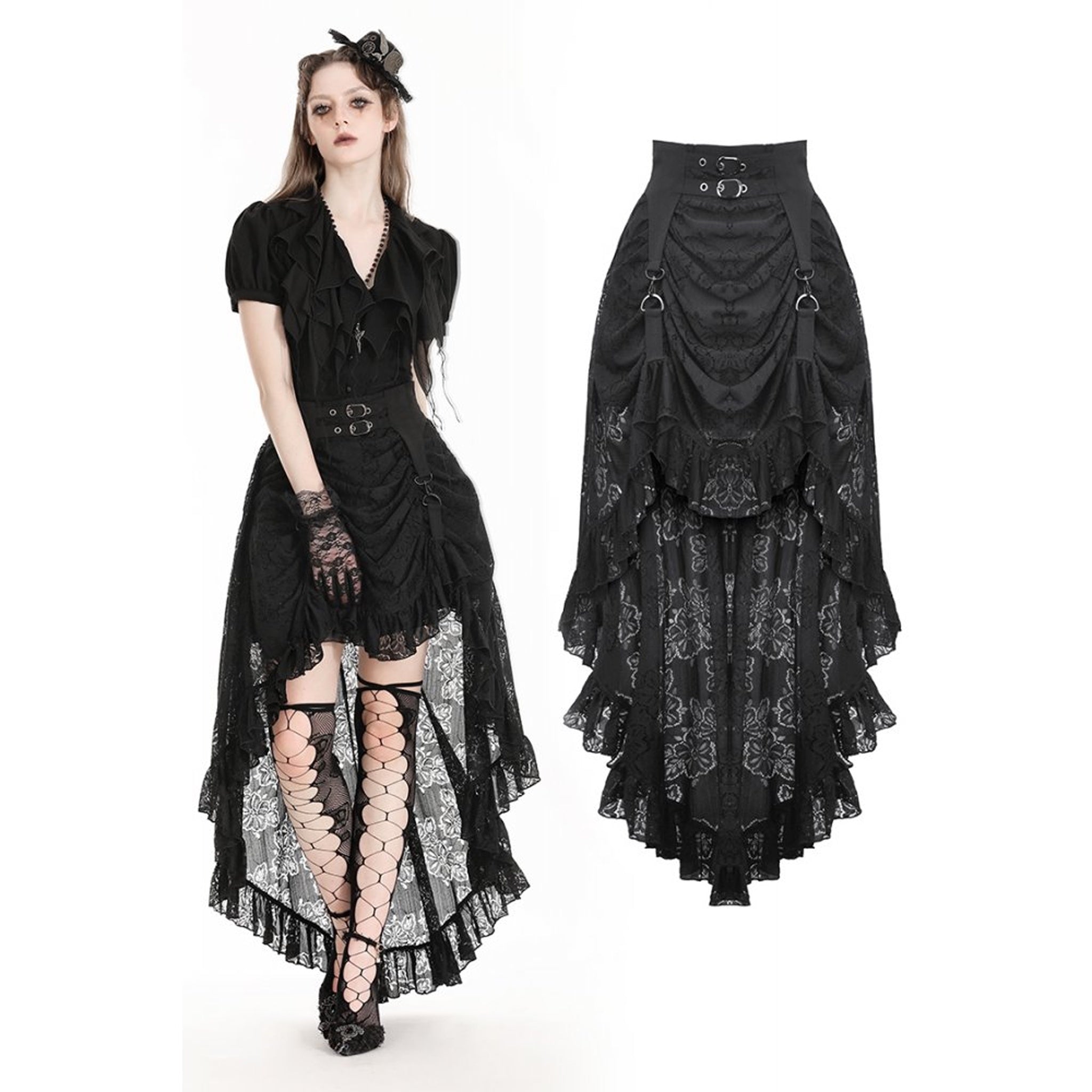 Cinched Front Skirt