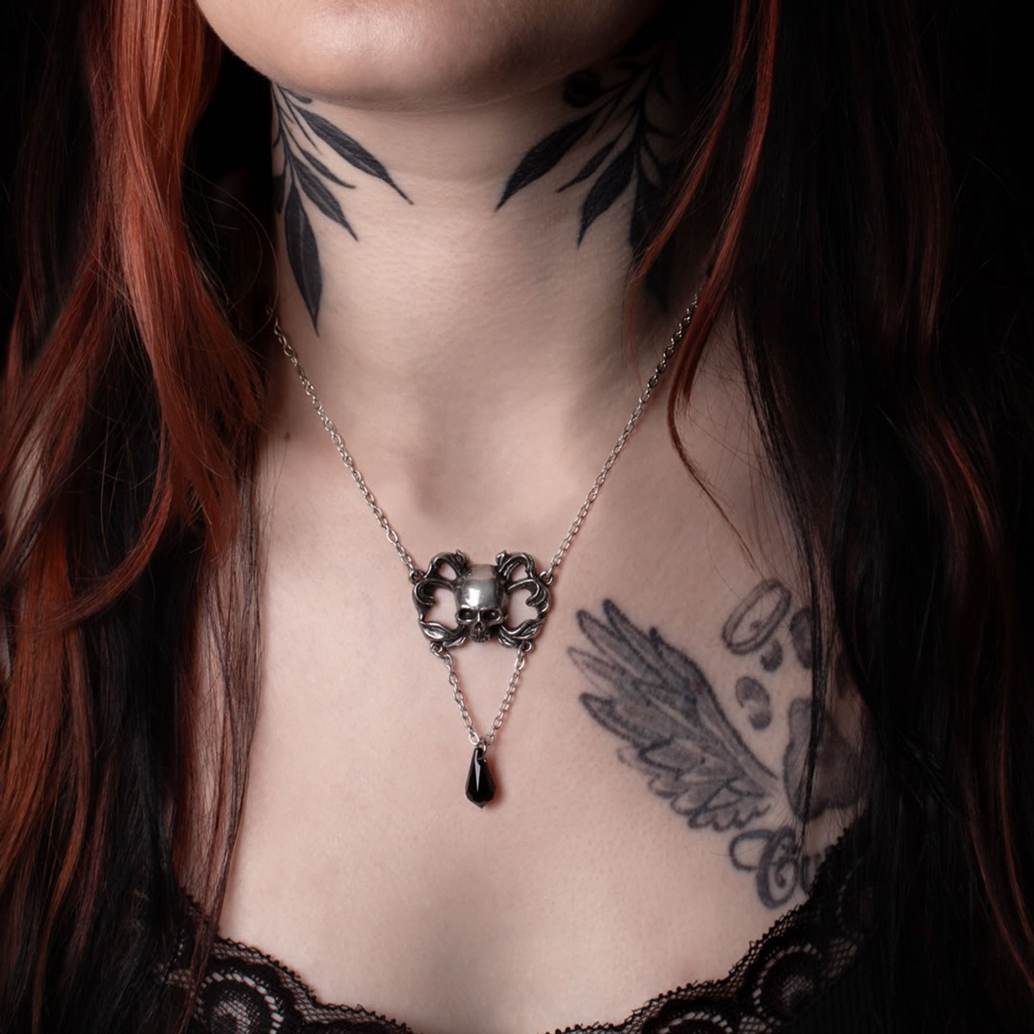 Sweet Death Pendant Baroque Skull