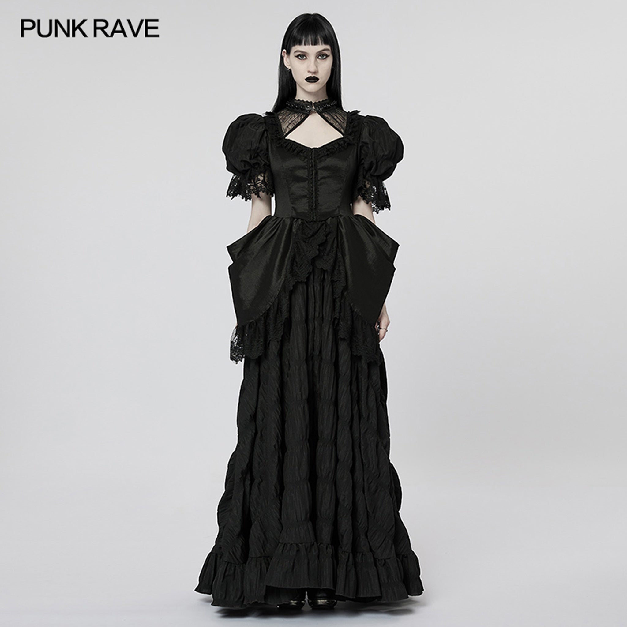 Raven's Eve Bustle Gown