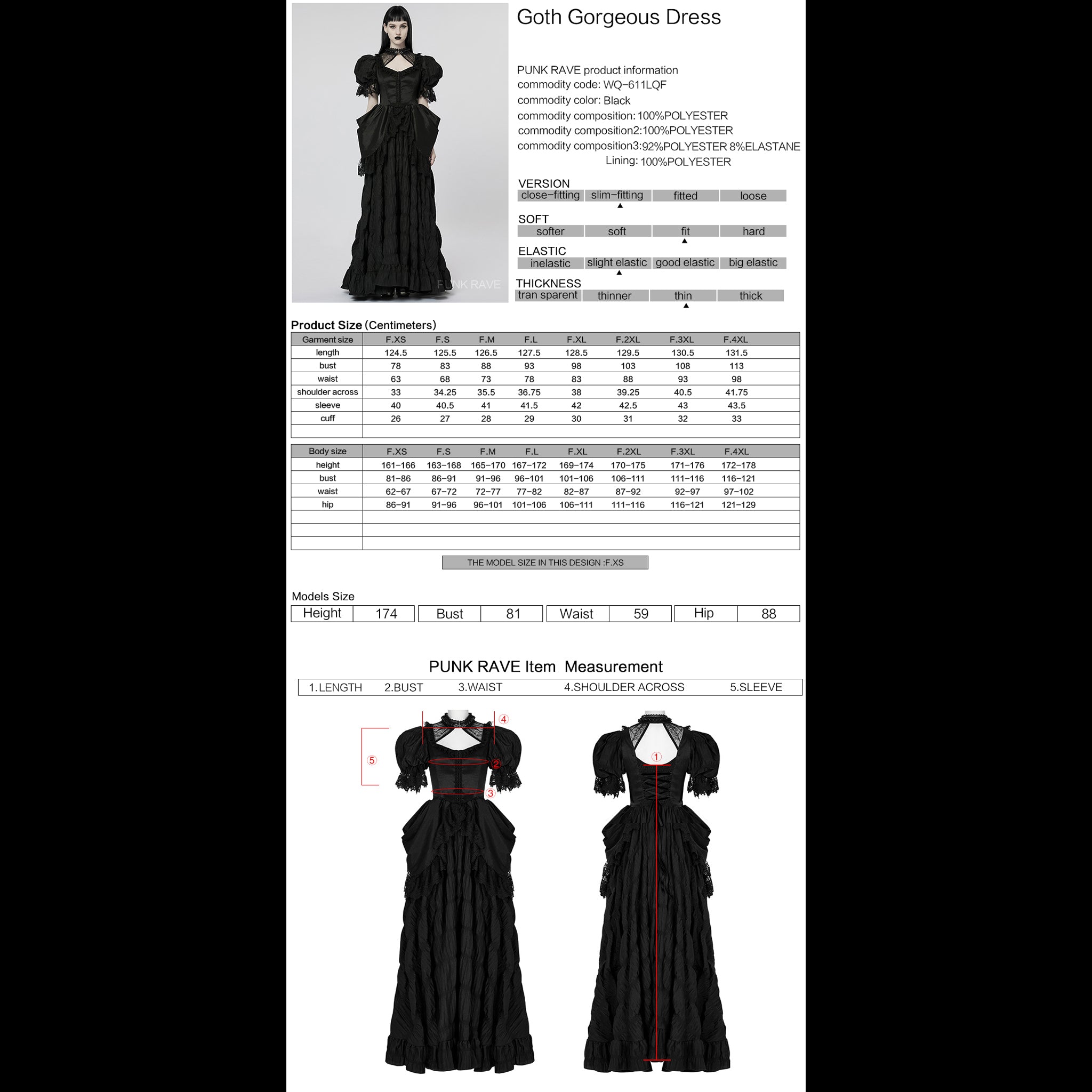 Raven's Eve Bustle Gown