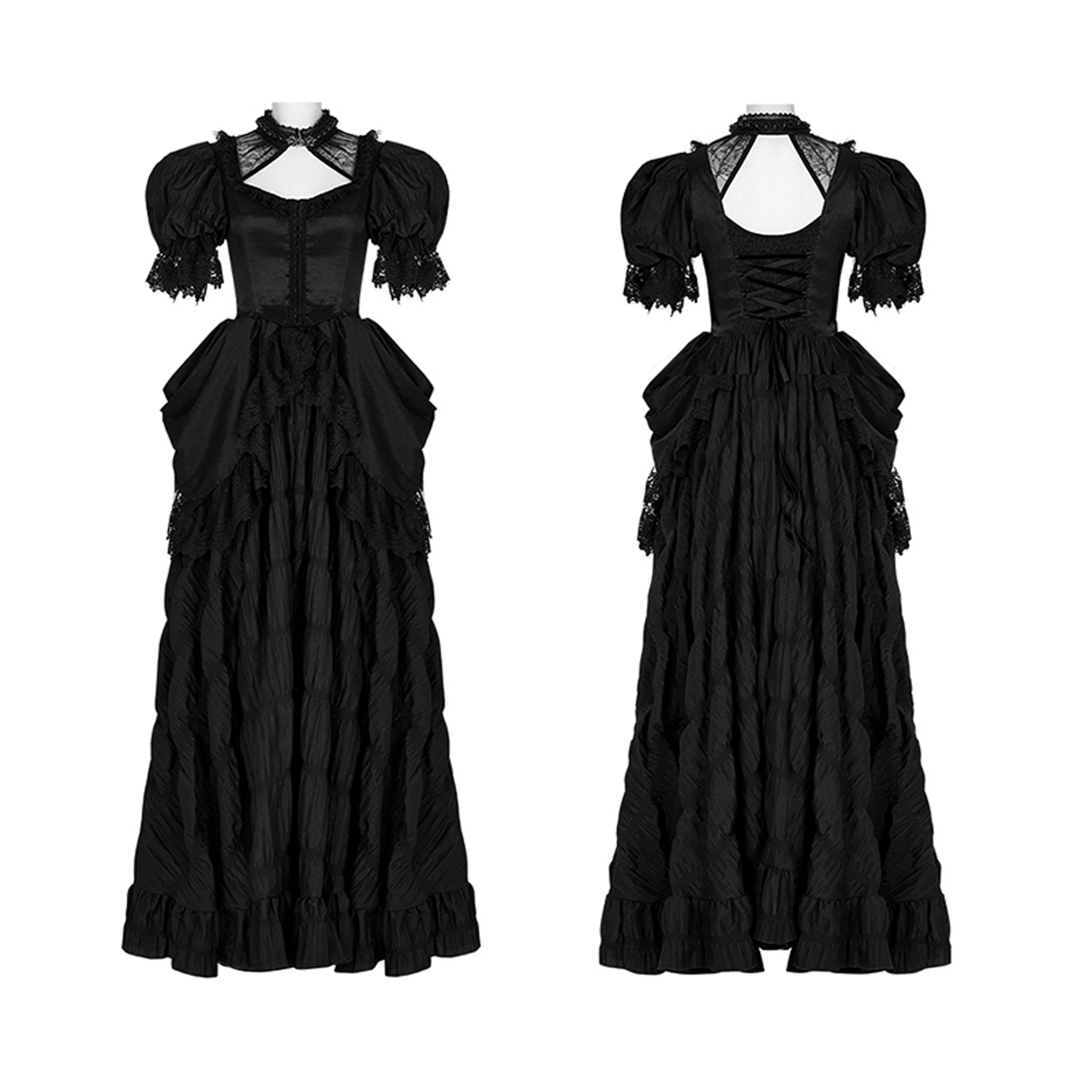 Raven's Eve Bustle Gown