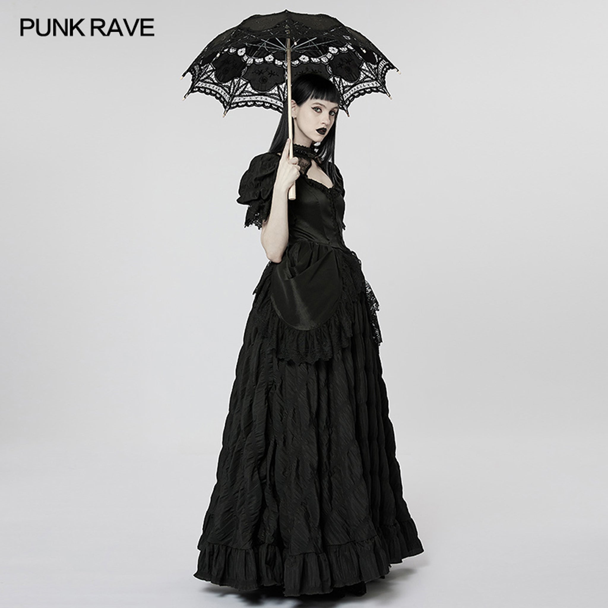 Raven's Eve Bustle Gown