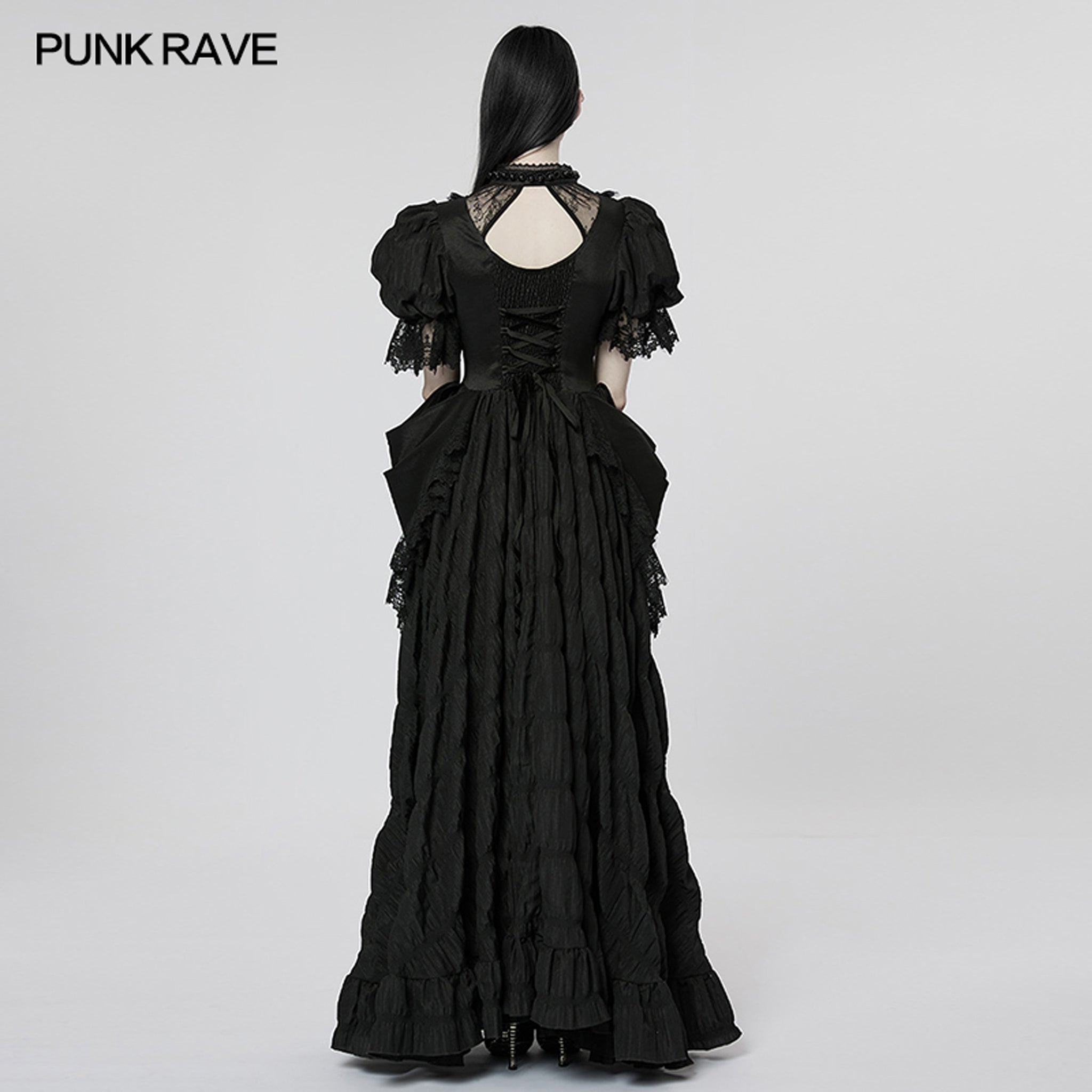 Raven's Eve Bustle Gown