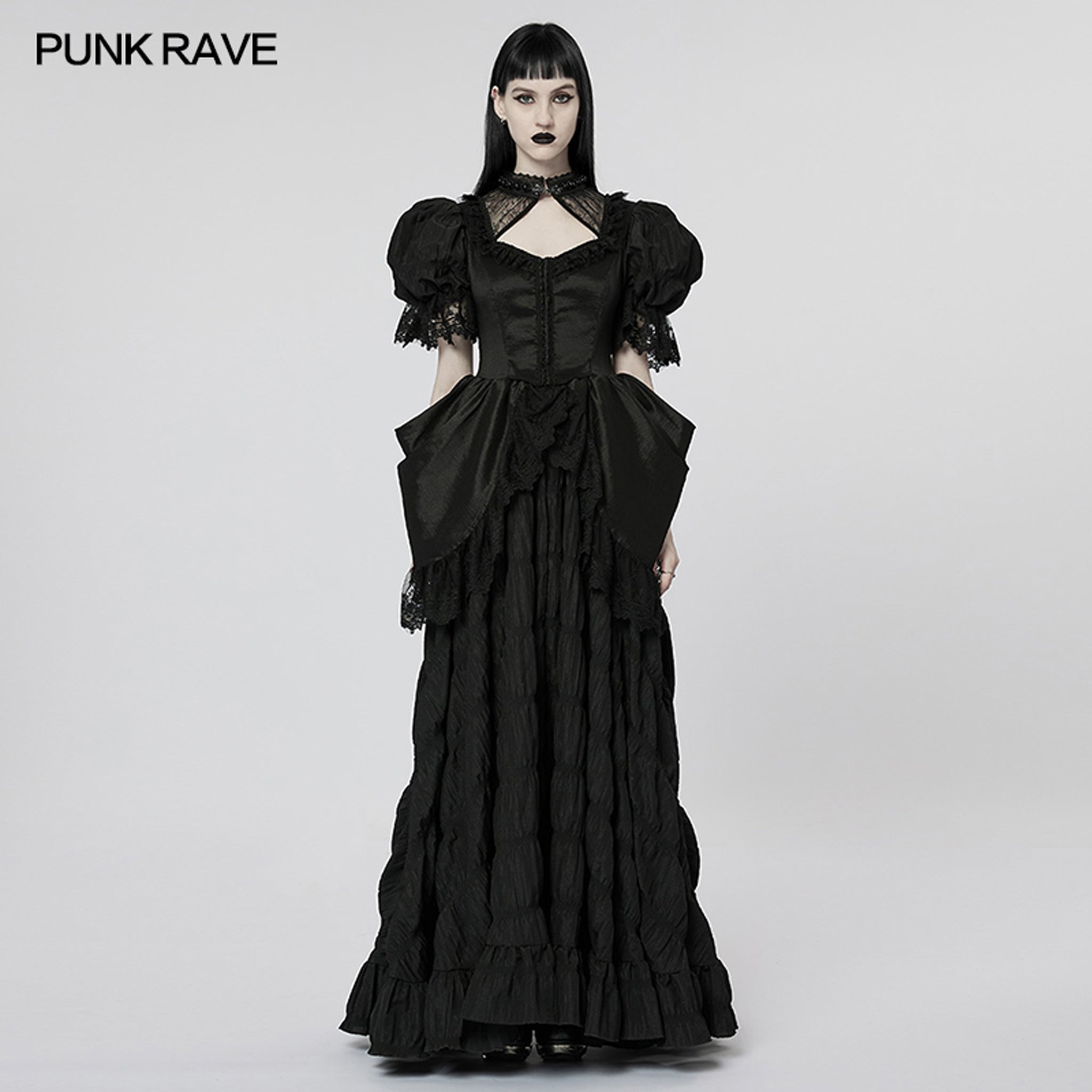 Raven's Eve Bustle Gown