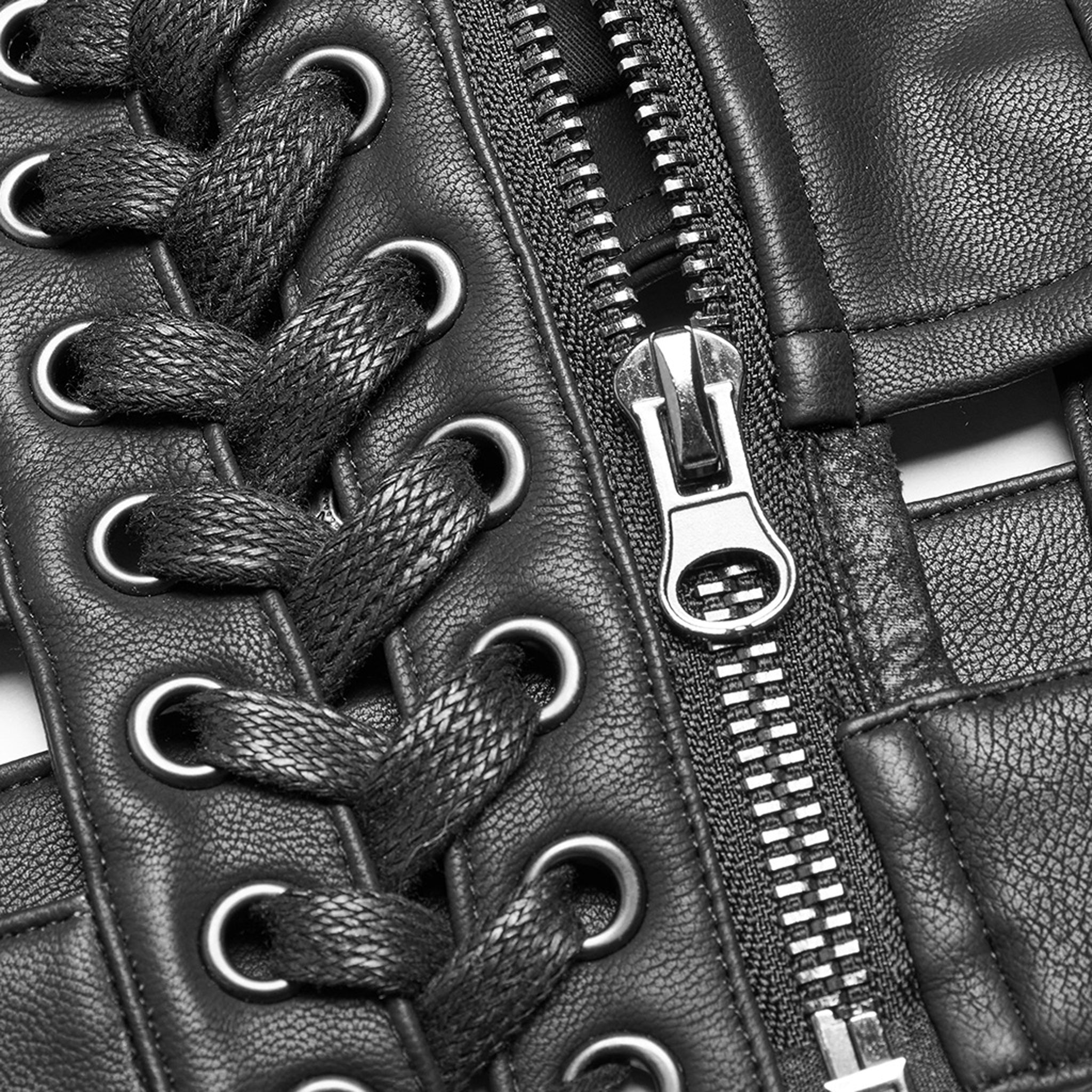 Lace Up Harness Vest