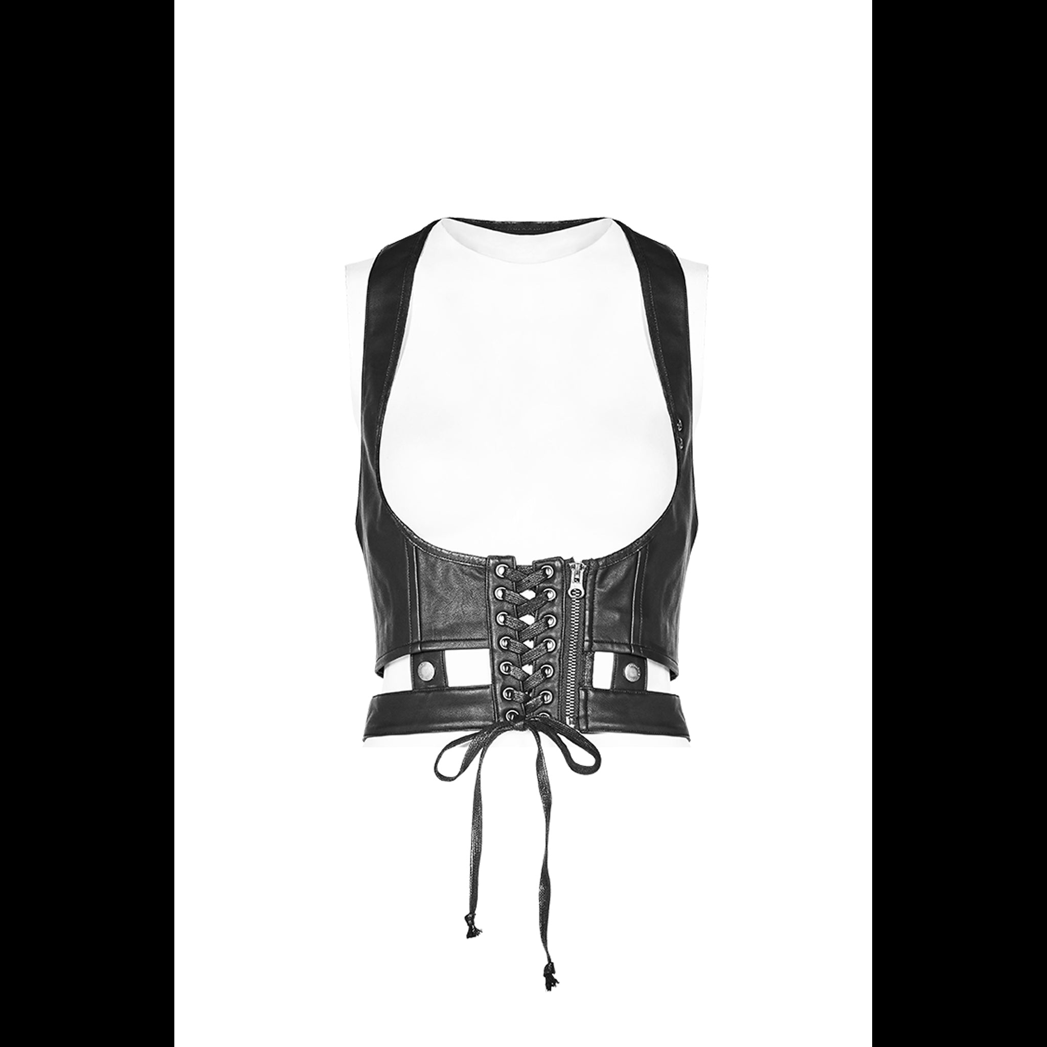 Lace Up Harness Vest