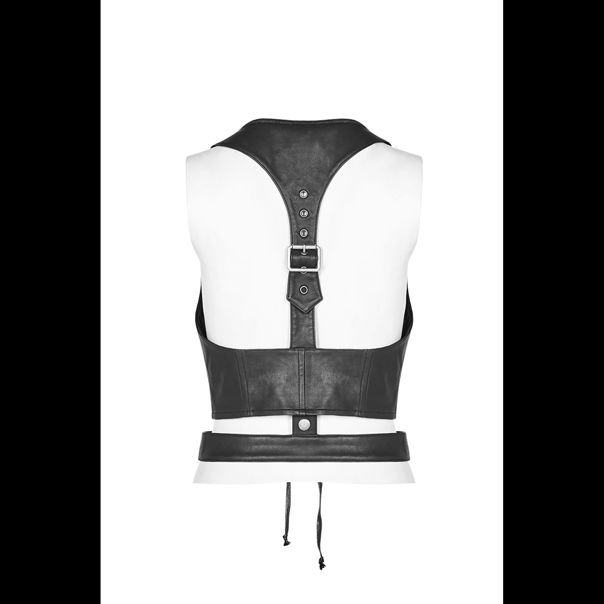 Lace Up Harness Vest