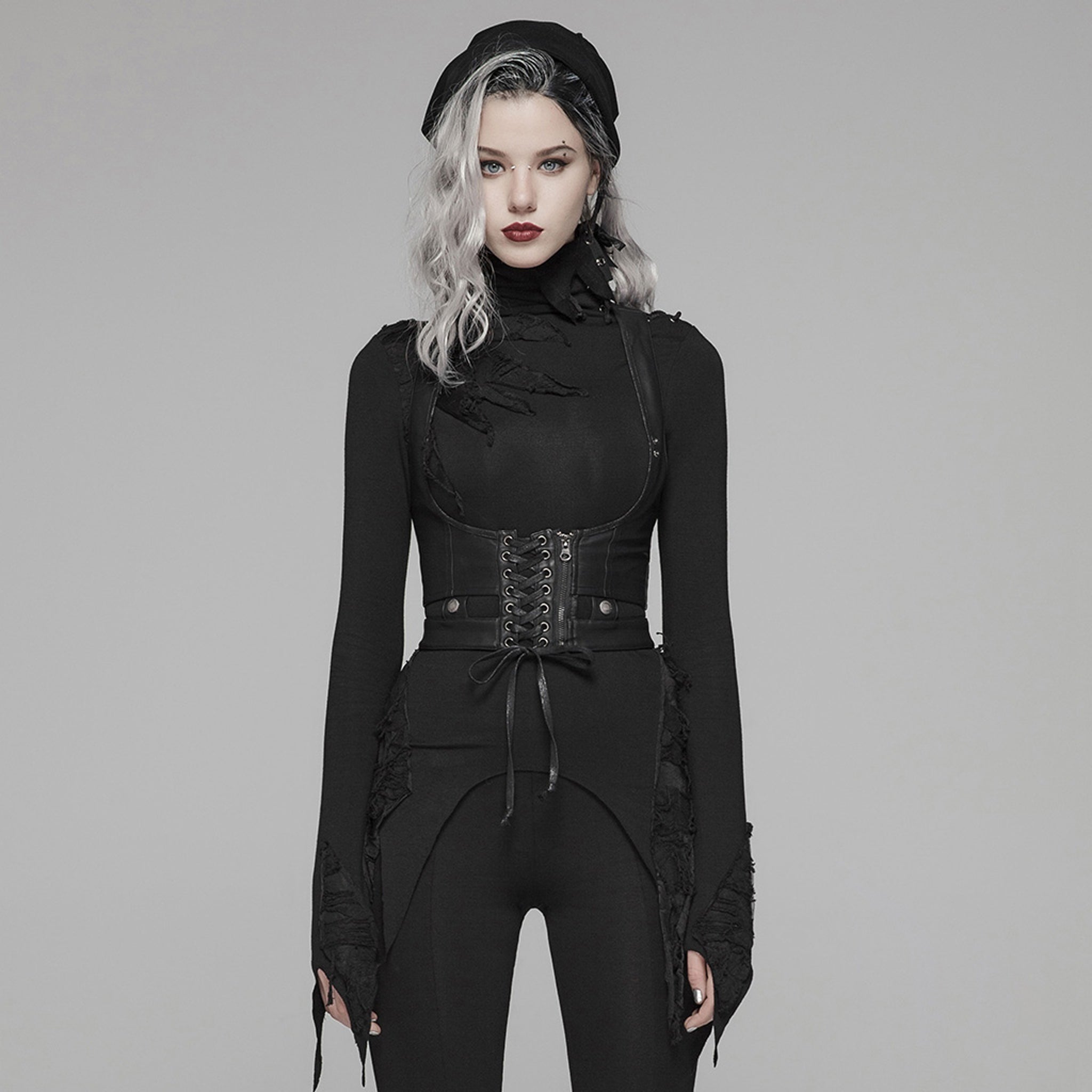 Lace Up Harness Vest