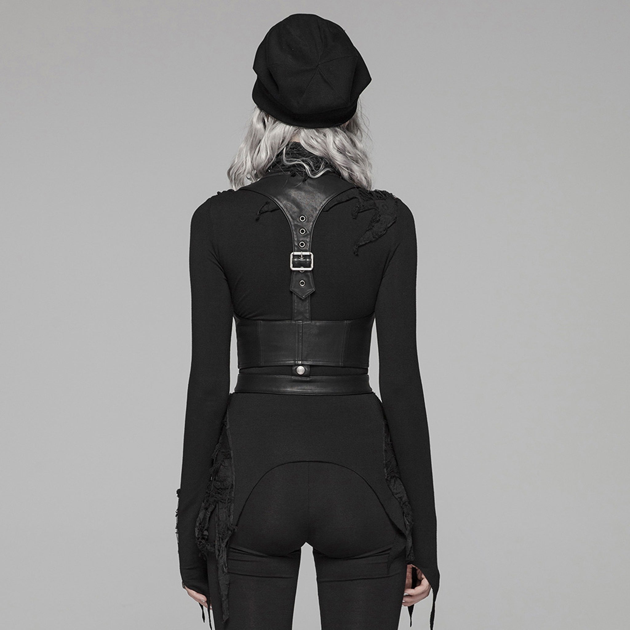 Lace Up Harness Vest