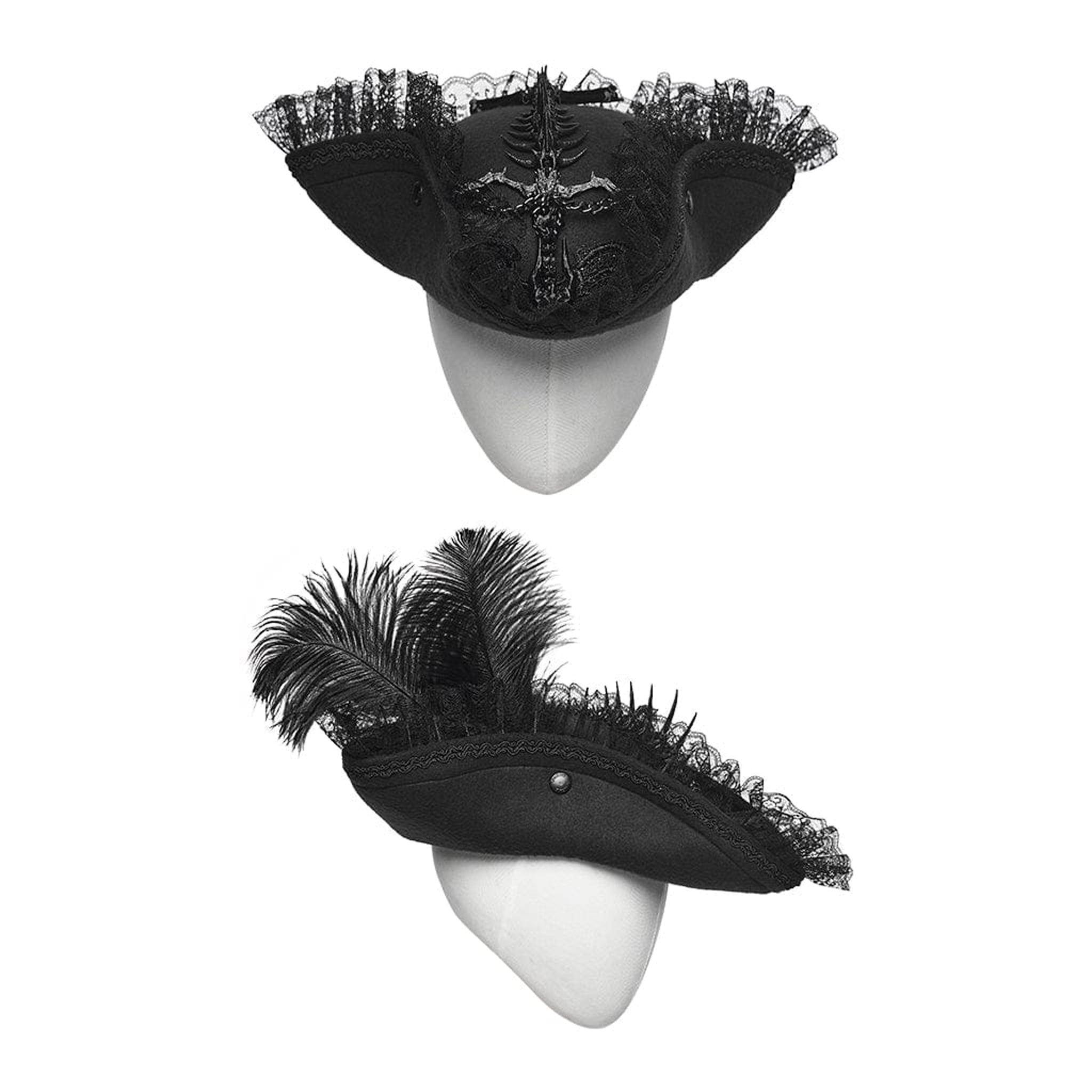 Spike Spine Tricorn Hat