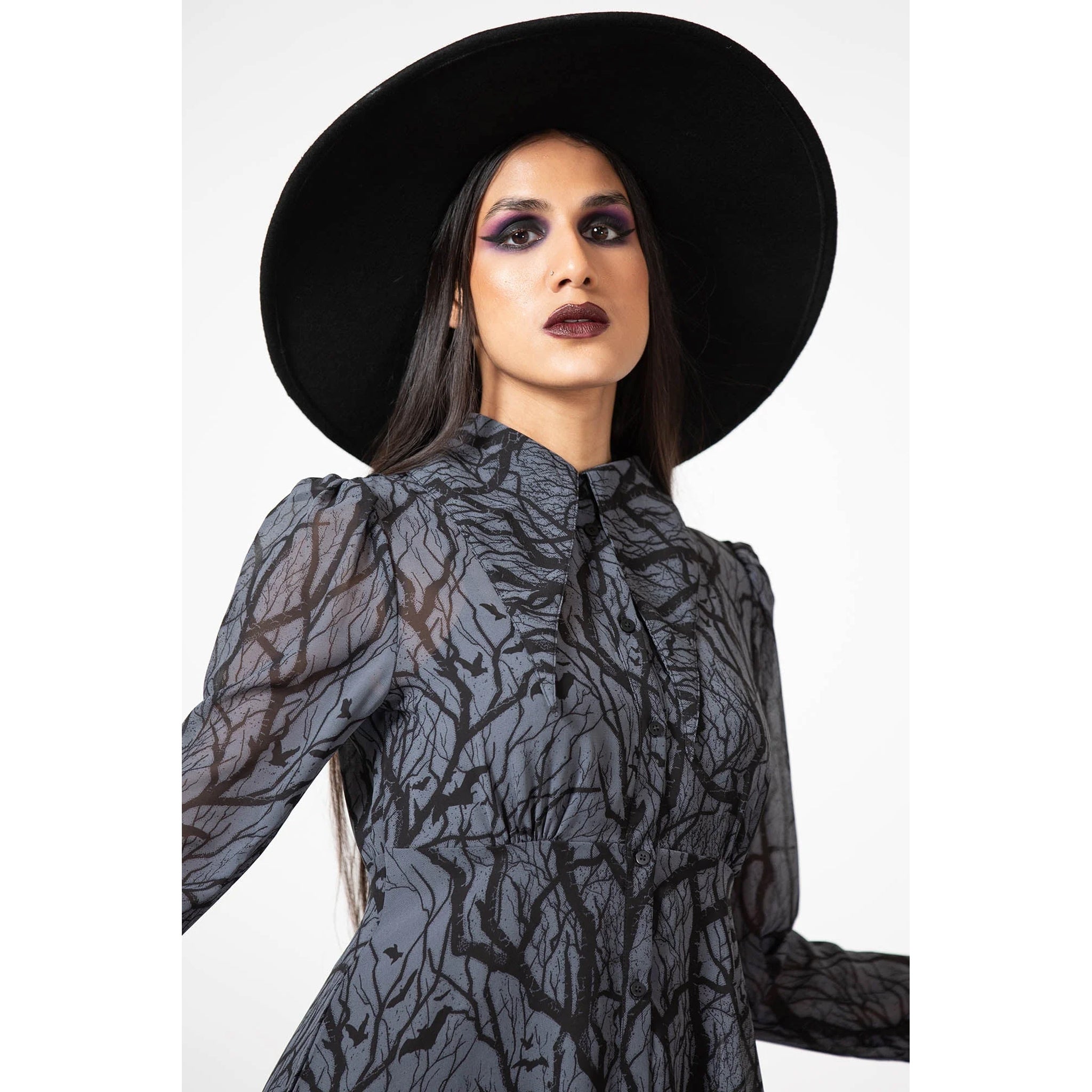 Woodland witch collar dress