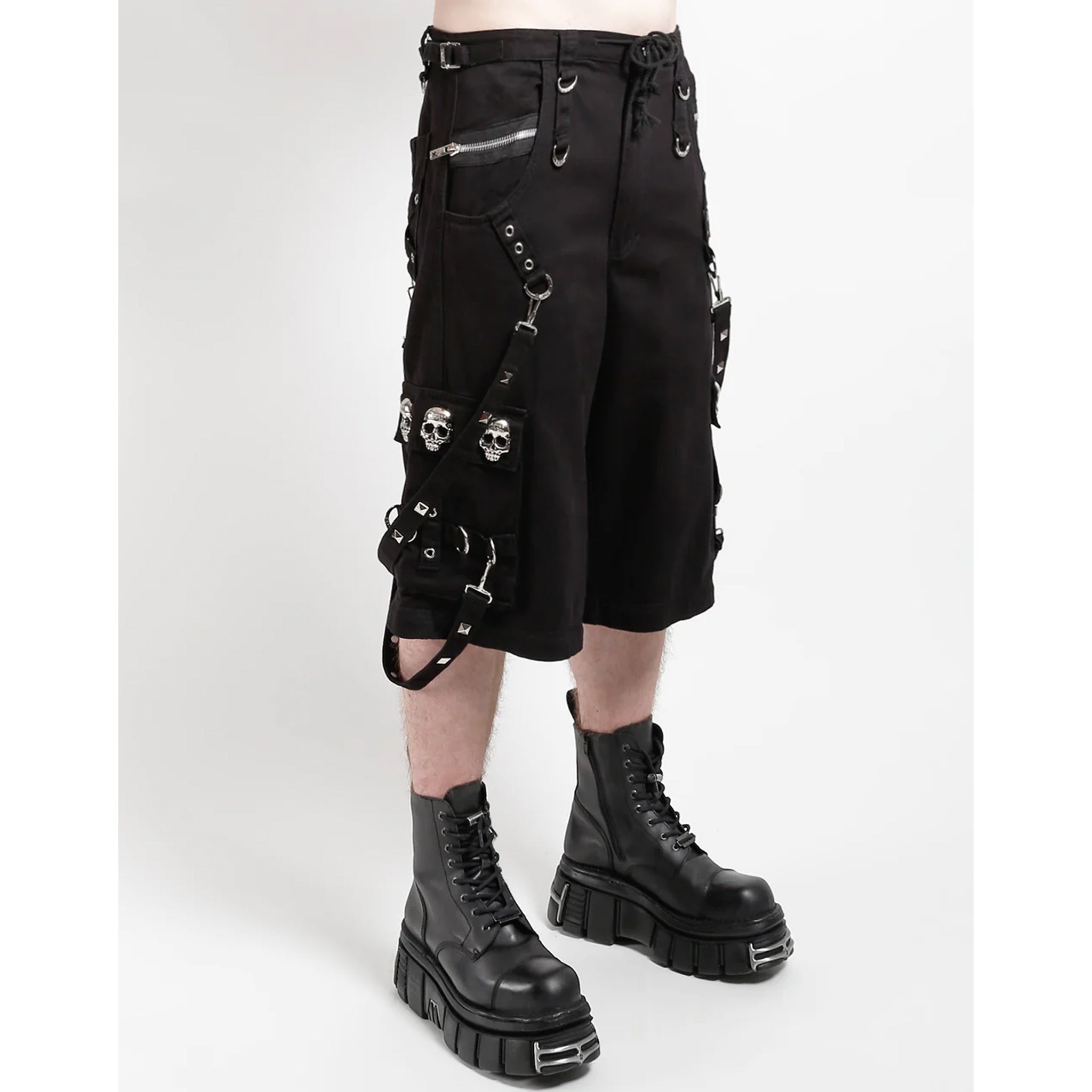 Skull Stud Denim Pant