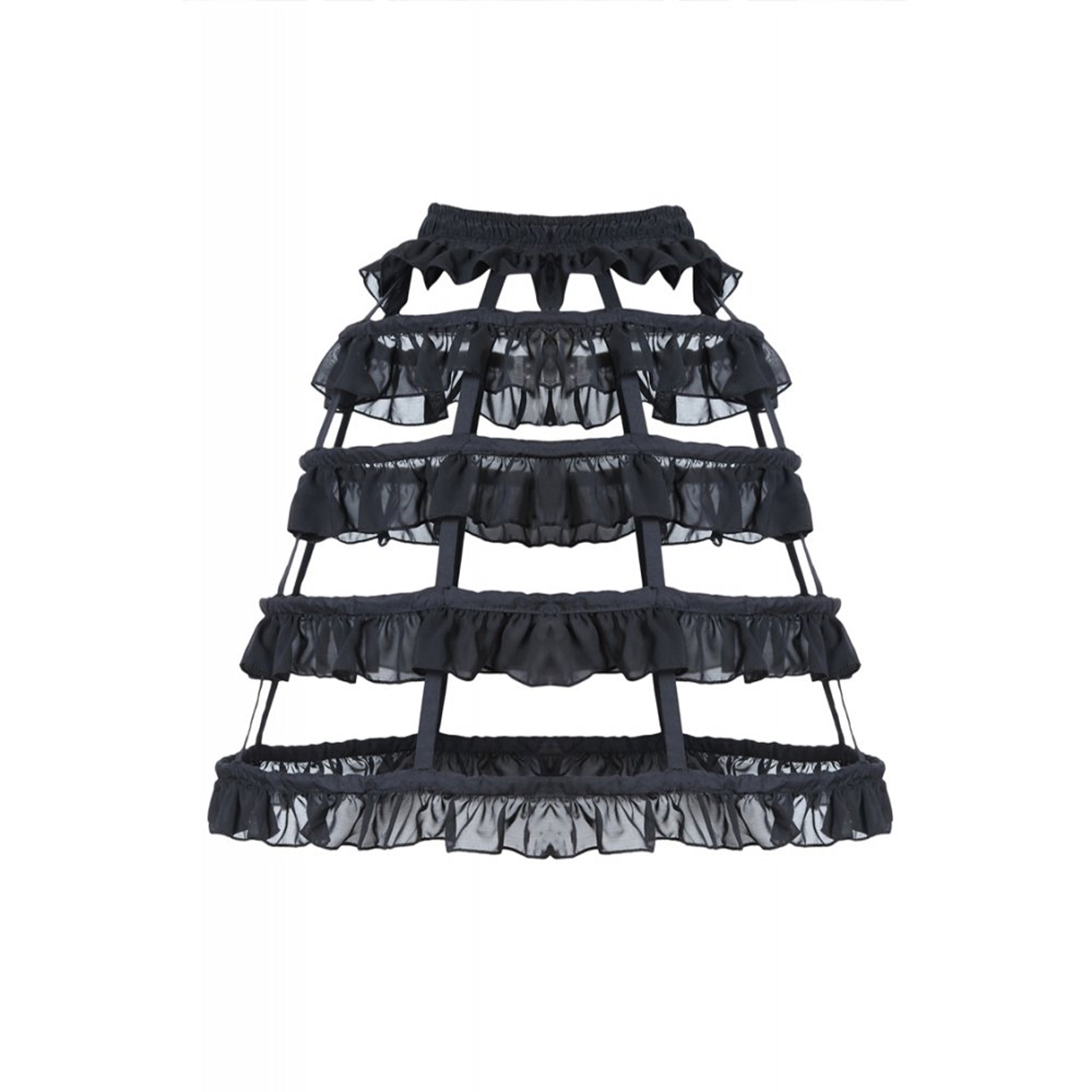 Ruffled Hoop Skirt ONE SIZE