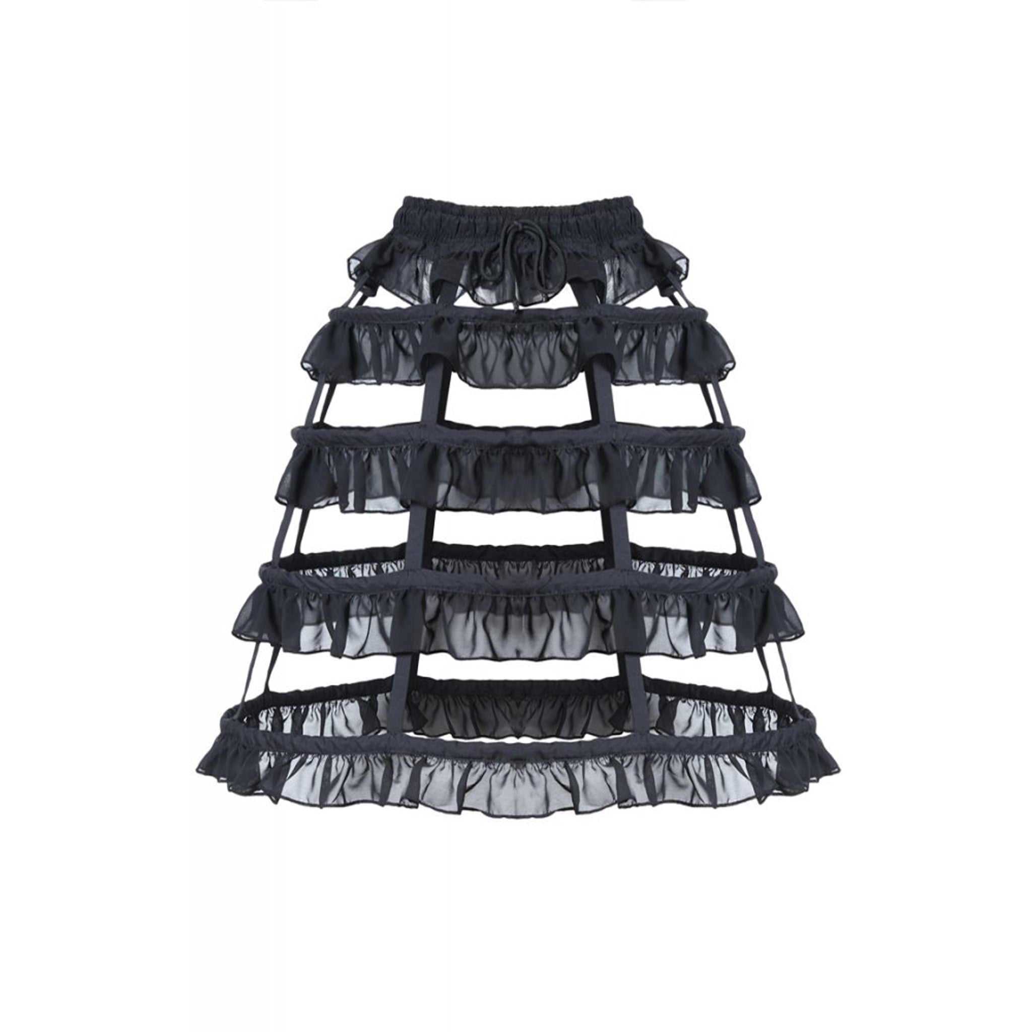 Ruffled Hoop Skirt ONE SIZE