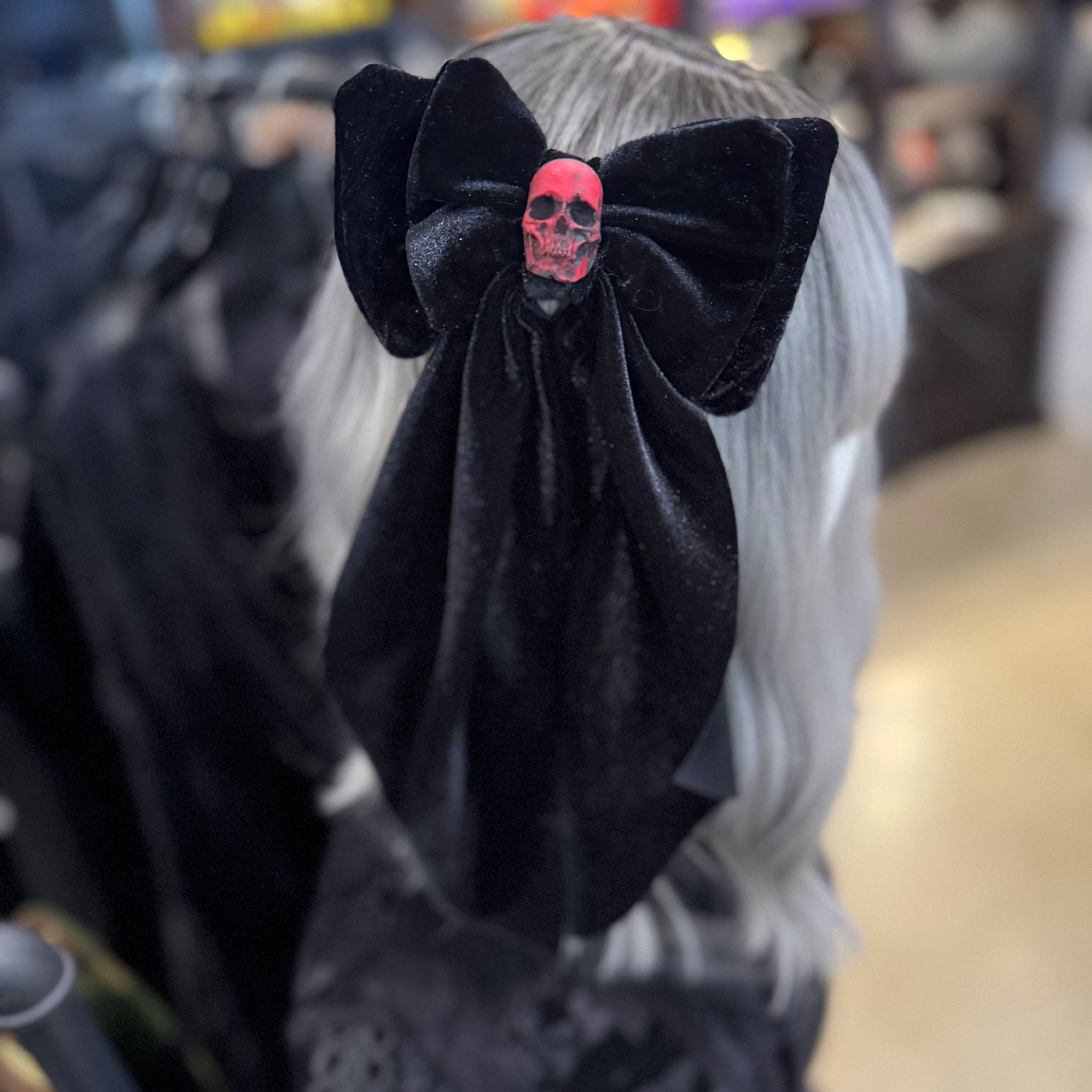 Velvet Horror Hair Bow