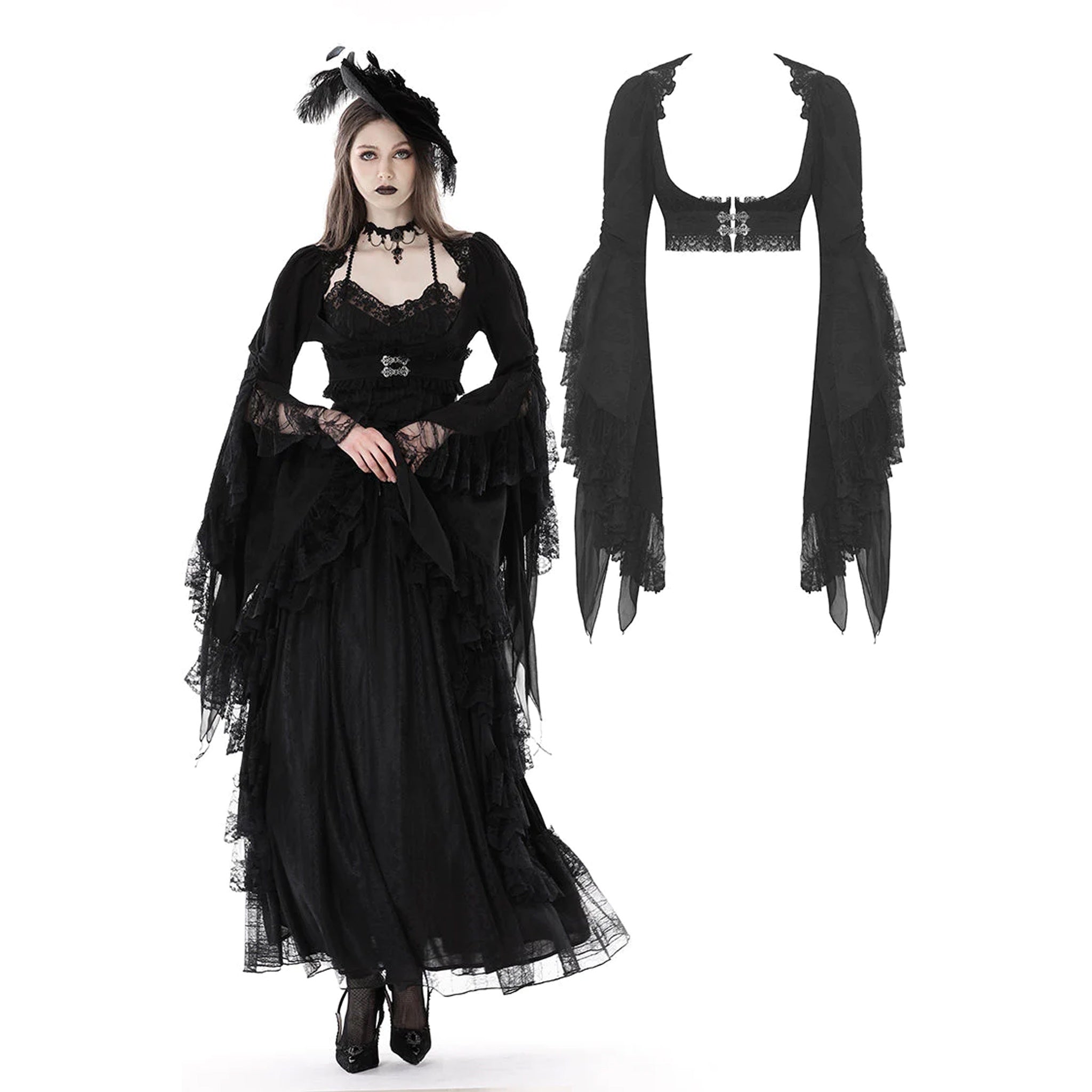 Haunted Underbust Cropped Jacket