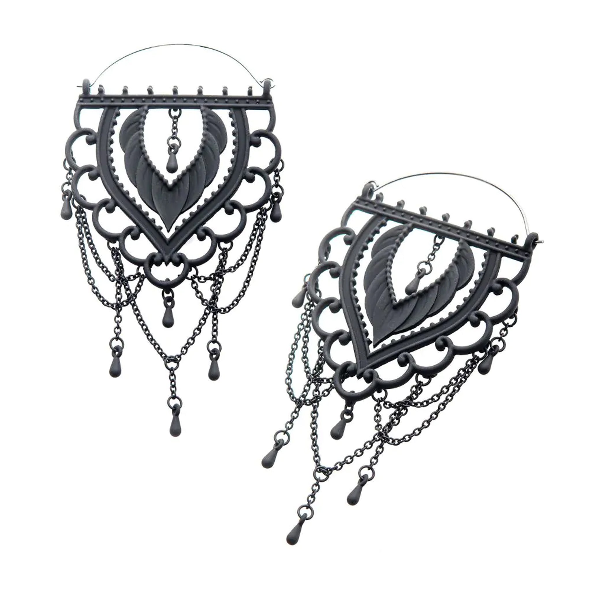 Stainless Steel Plug Hoop Earring