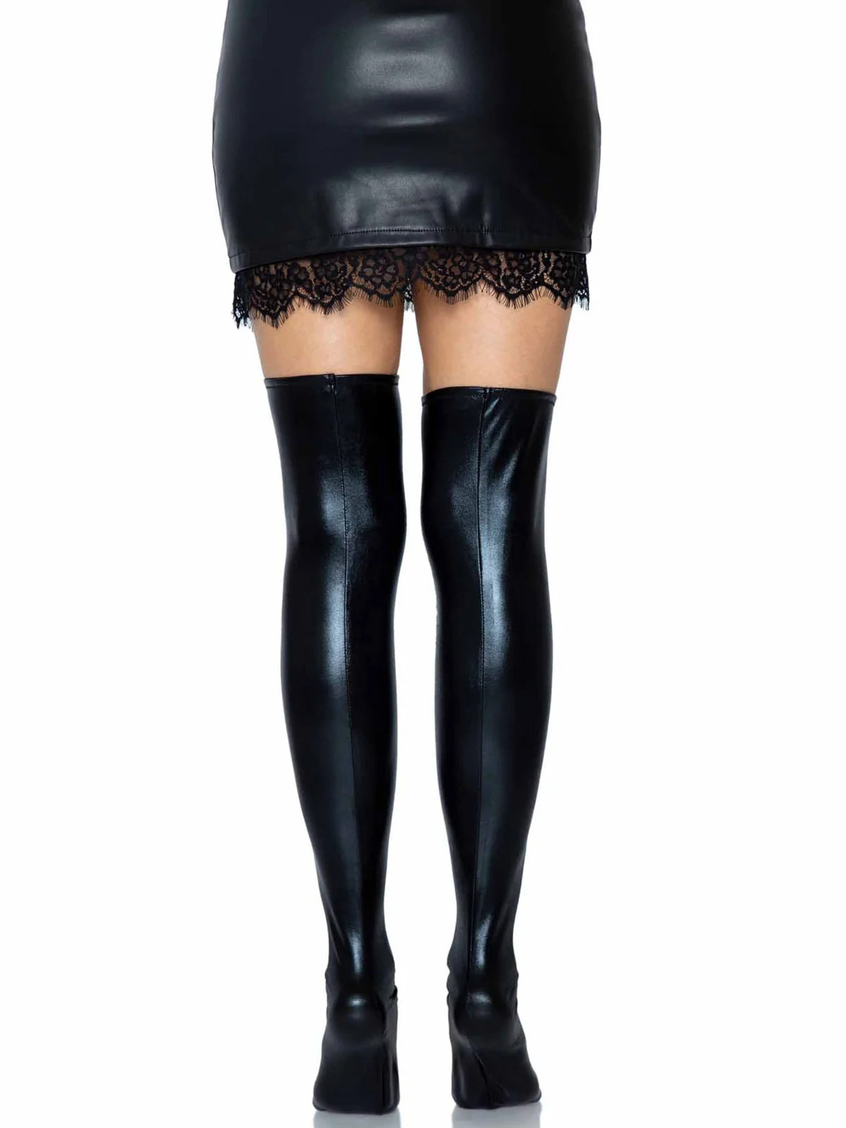 Wet Look Thigh Highs
