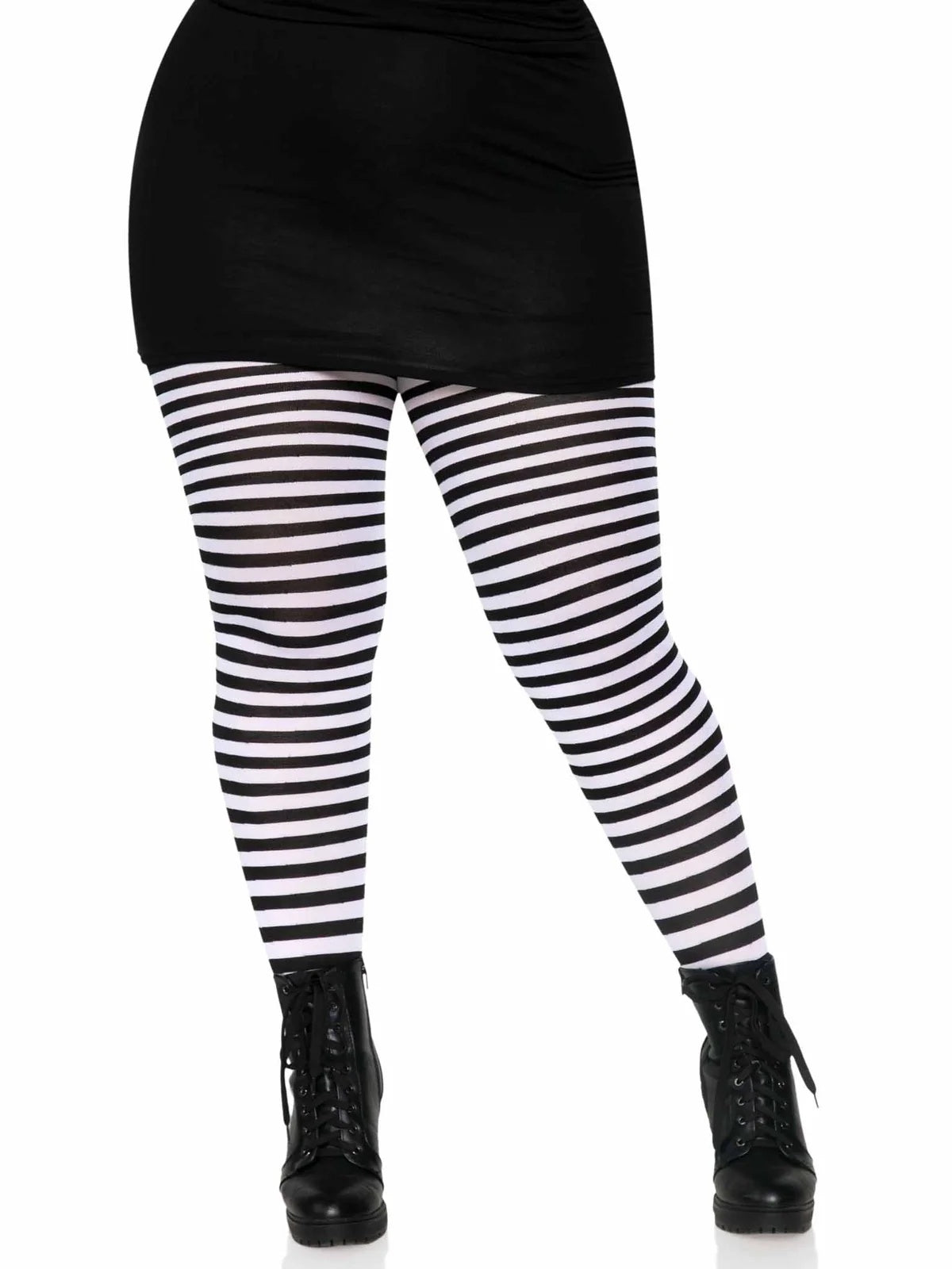 Jada Stripe Tights Plus Size