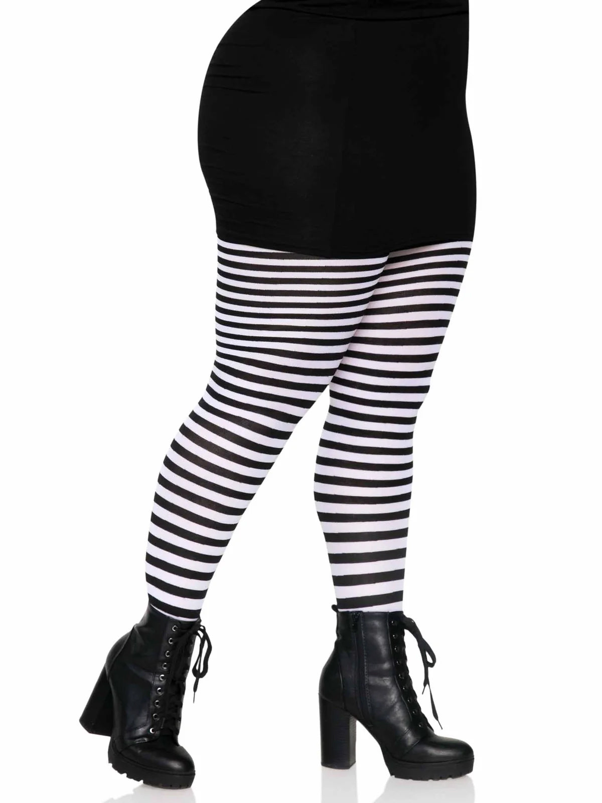 Jada Stripe Tights Plus Size