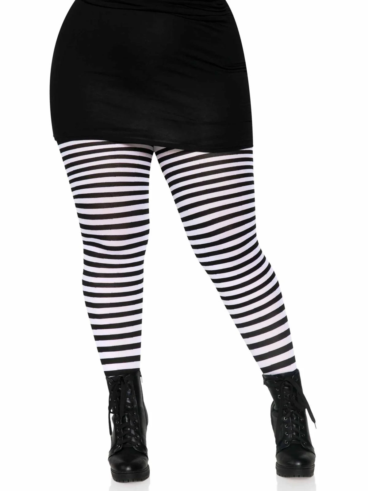 Jada Stripe Tights Plus Size
