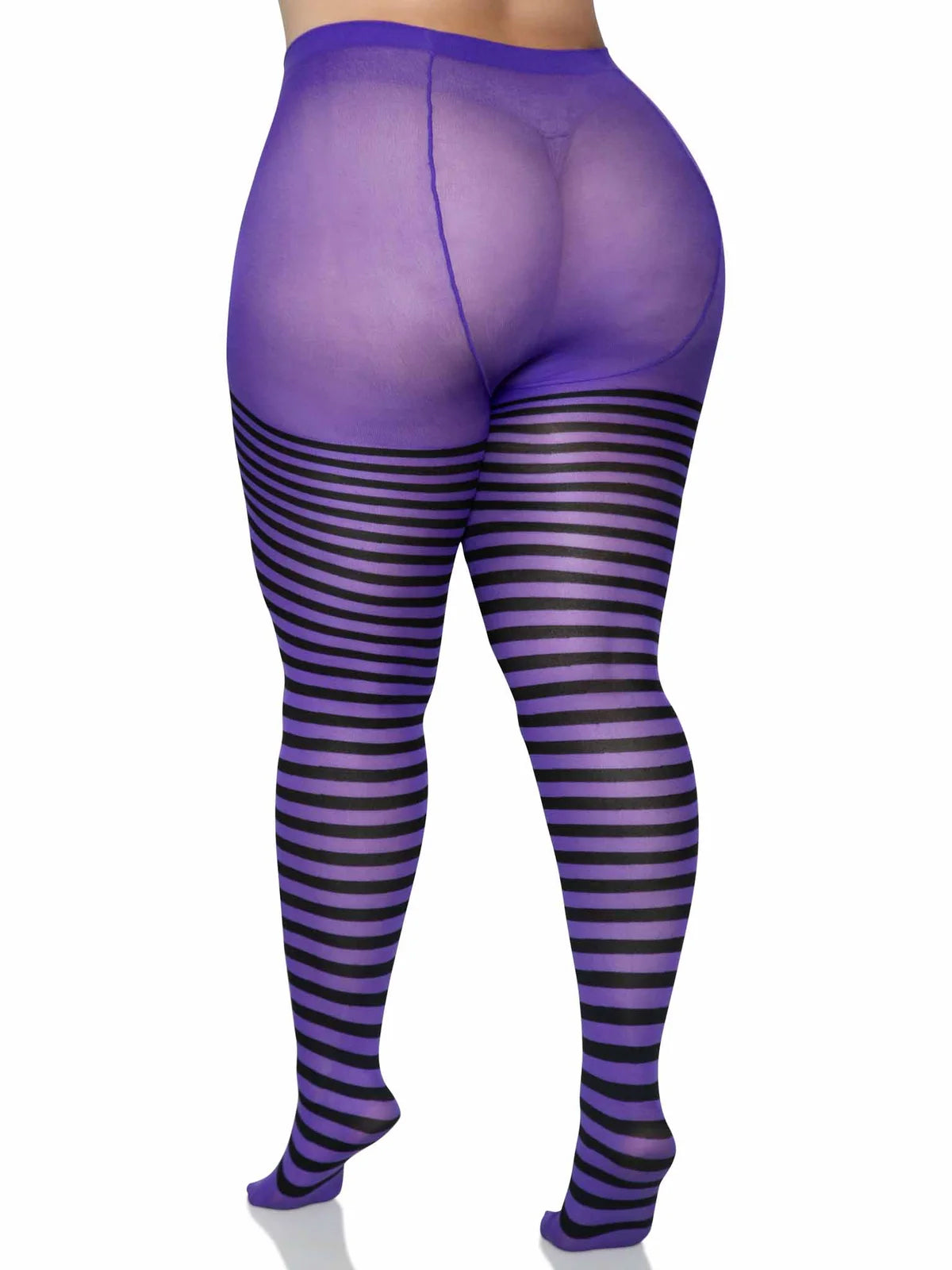 Jada Stripe Tights Plus Size
