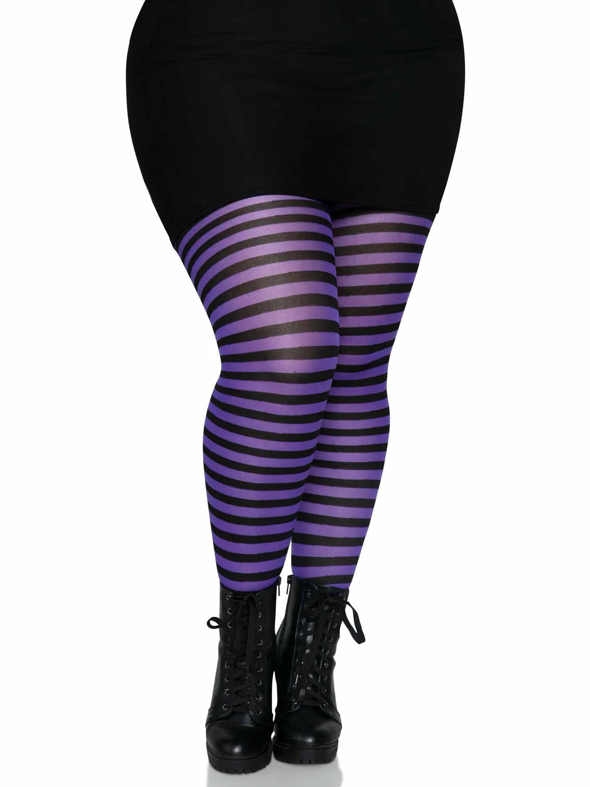 Jada Stripe Tights Plus Size