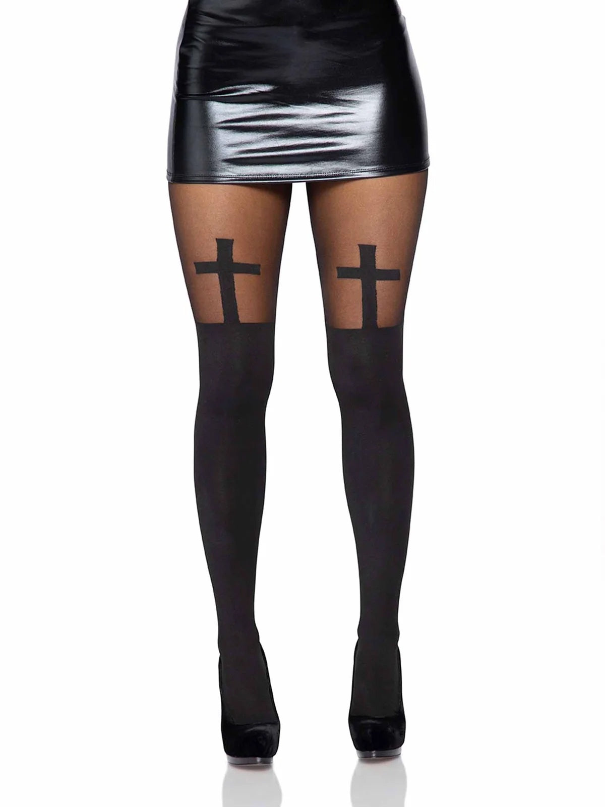 Opaque Cross Tights