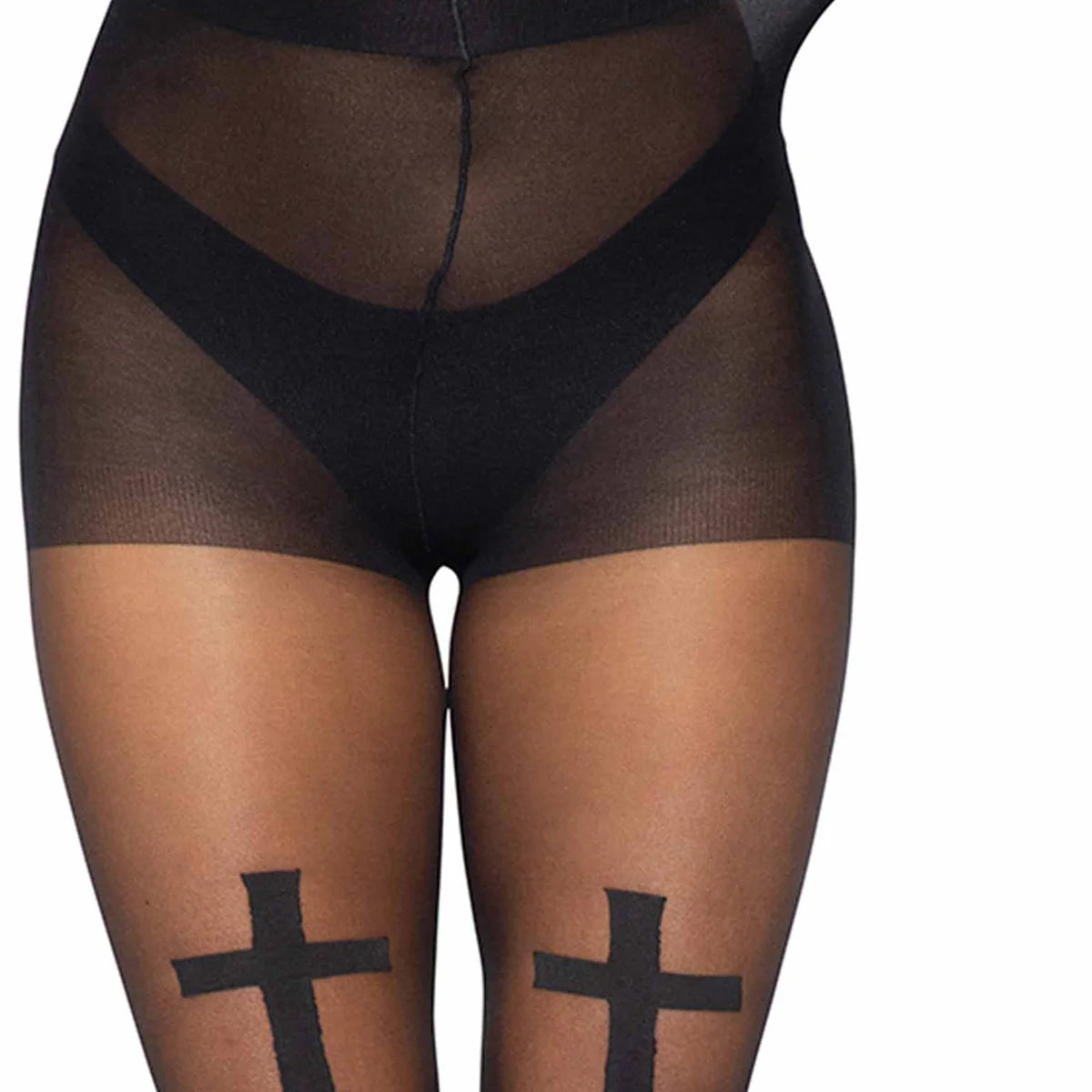 Opaque Cross Tights