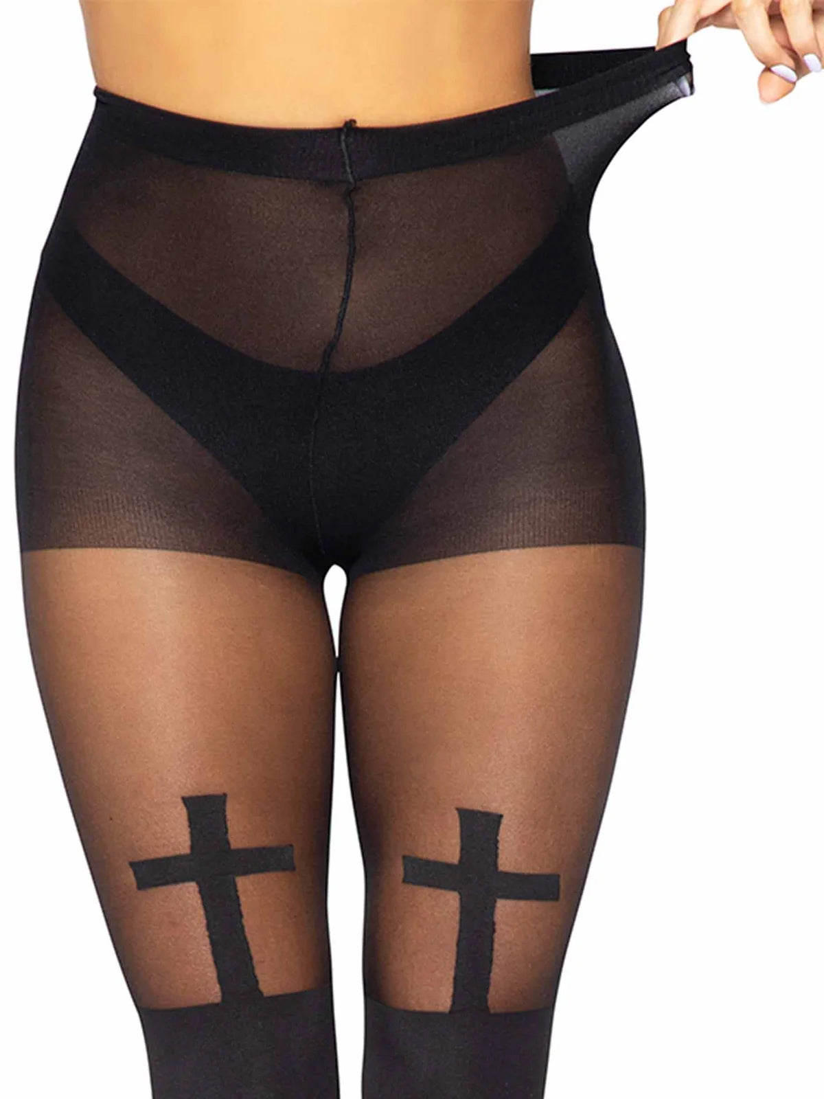 Opaque Cross Tights