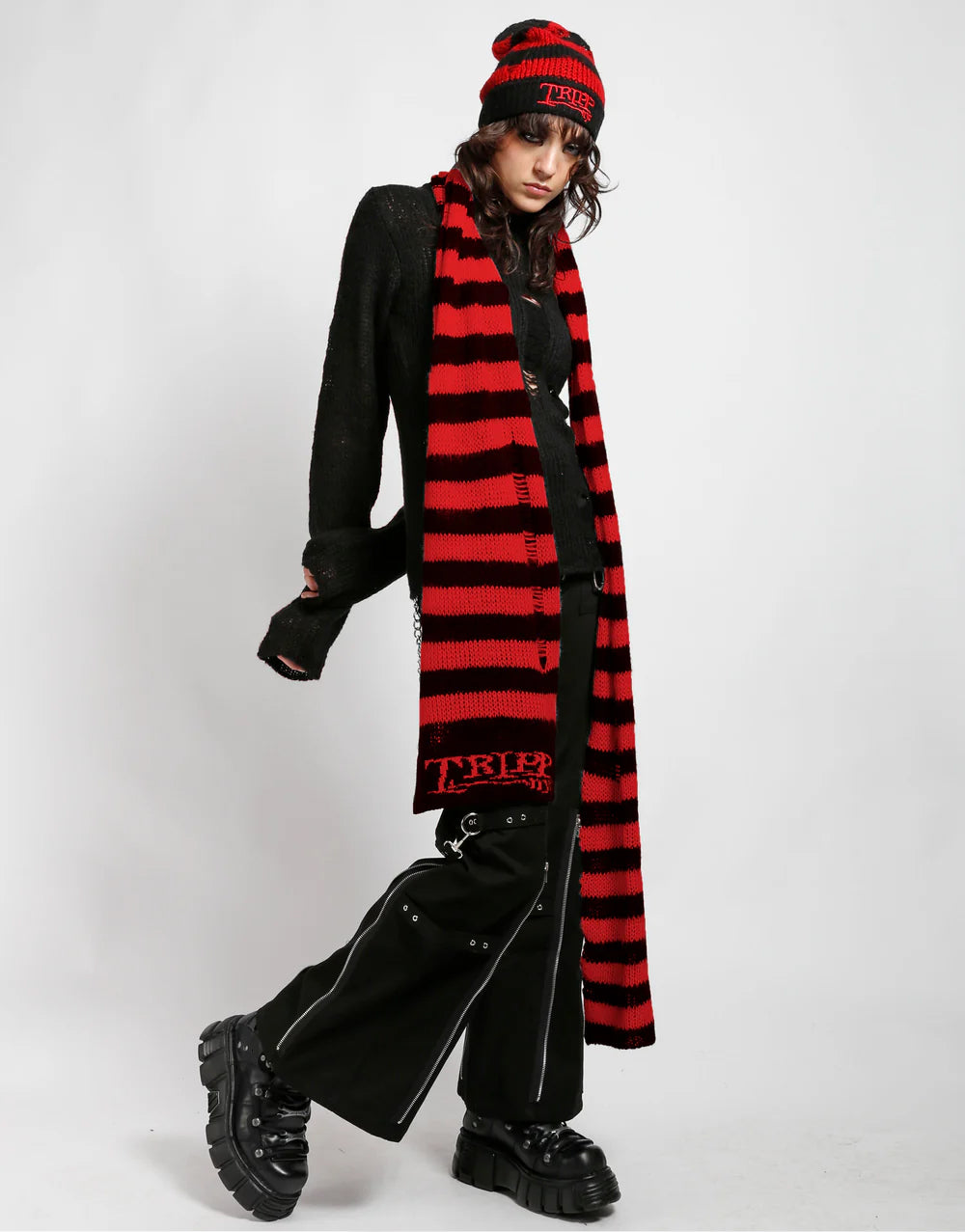 Tripp NYC Logo Stripe Scarf