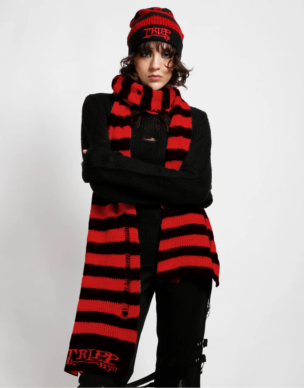 Tripp NYC Logo Stripe Scarf