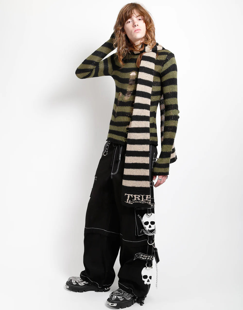 Tripp NYC Logo Stripe Scarf