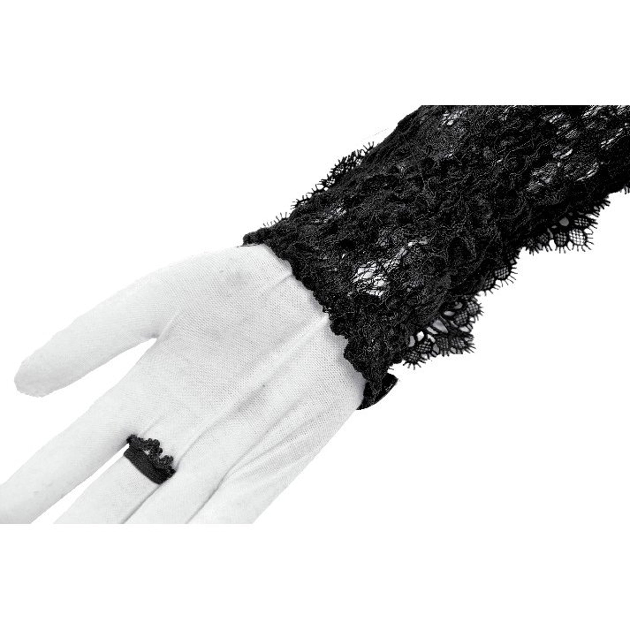 Elbow Length Lace Up Gloves