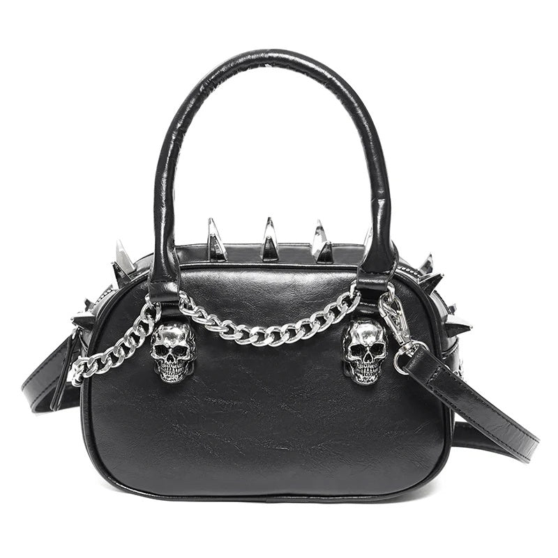 Spiked Skull Chain Bag
