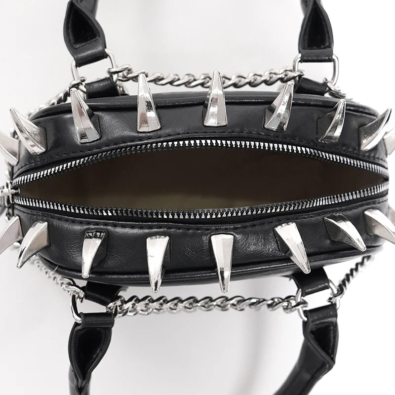 Spiked Skull Chain Bag