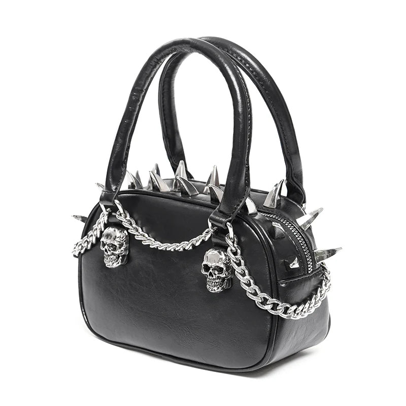 Spiked Skull Chain Bag