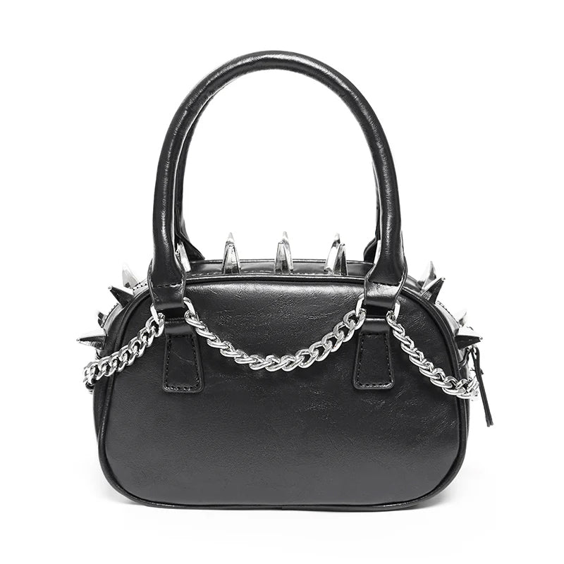 Spiked Skull Chain Bag