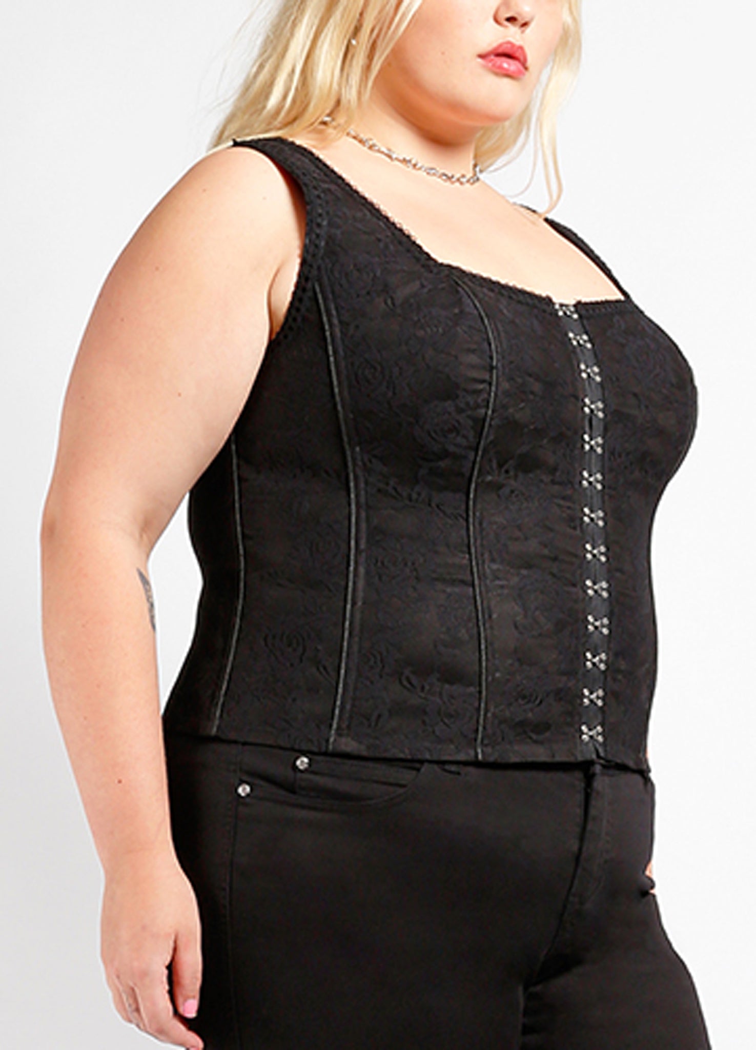 Hook Eye Lace Corset