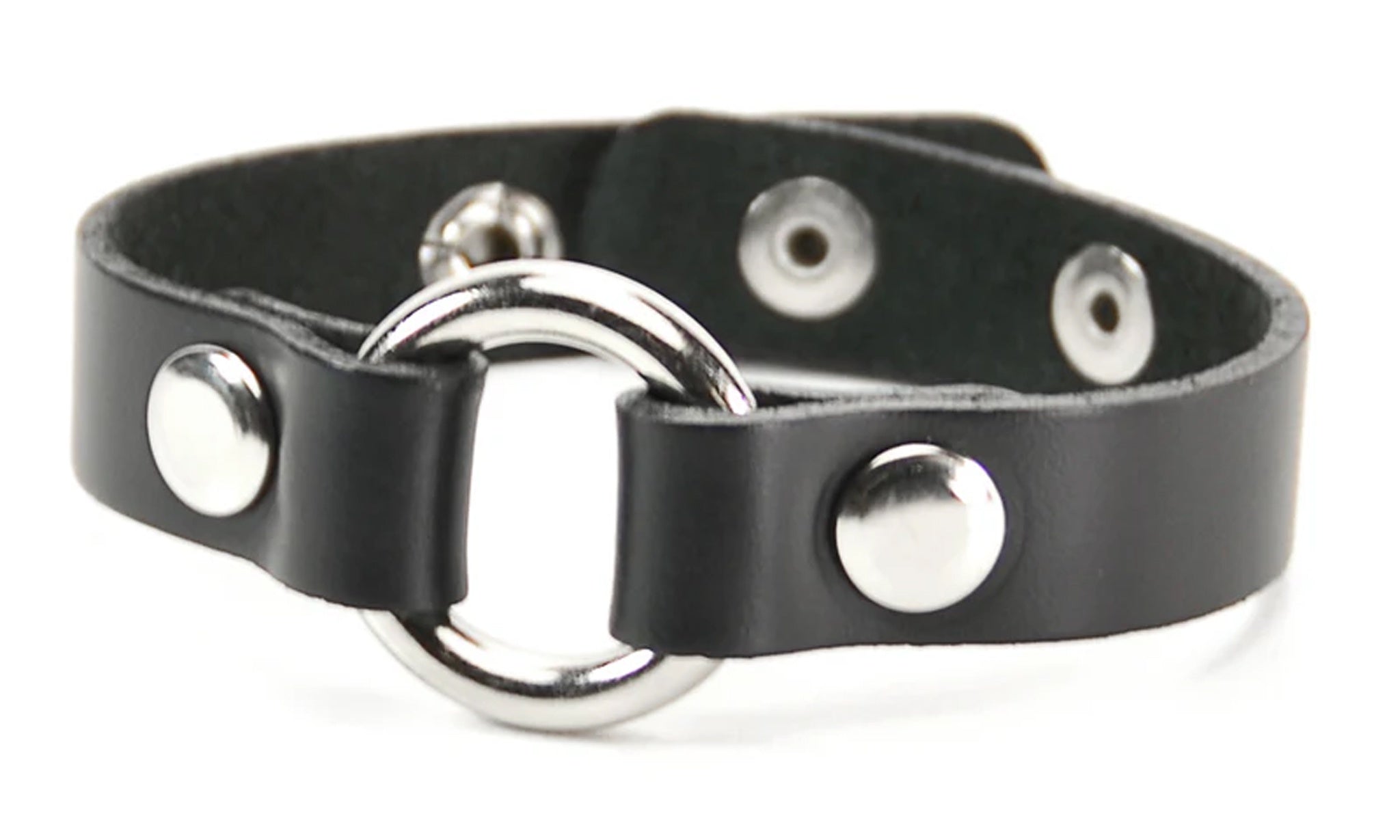 Leather O Ring Bracelet