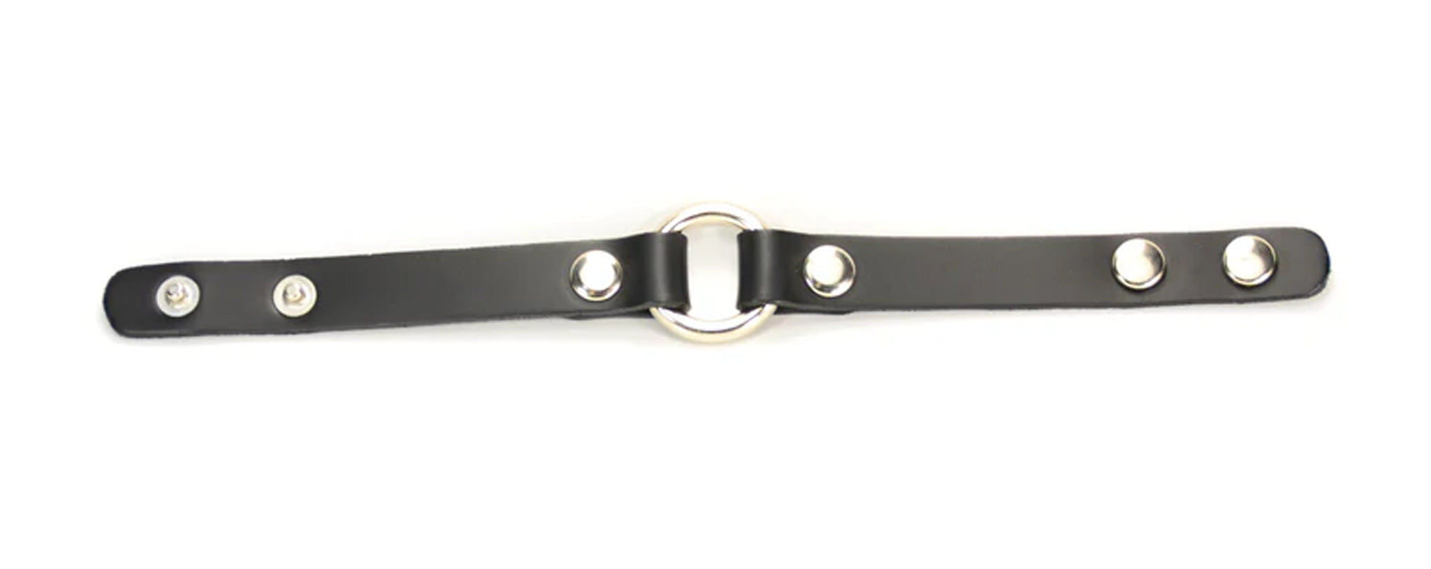 Leather O Ring Bracelet