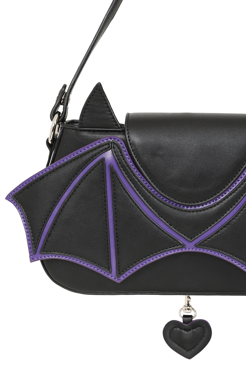 Batwing Heart Charm Bag